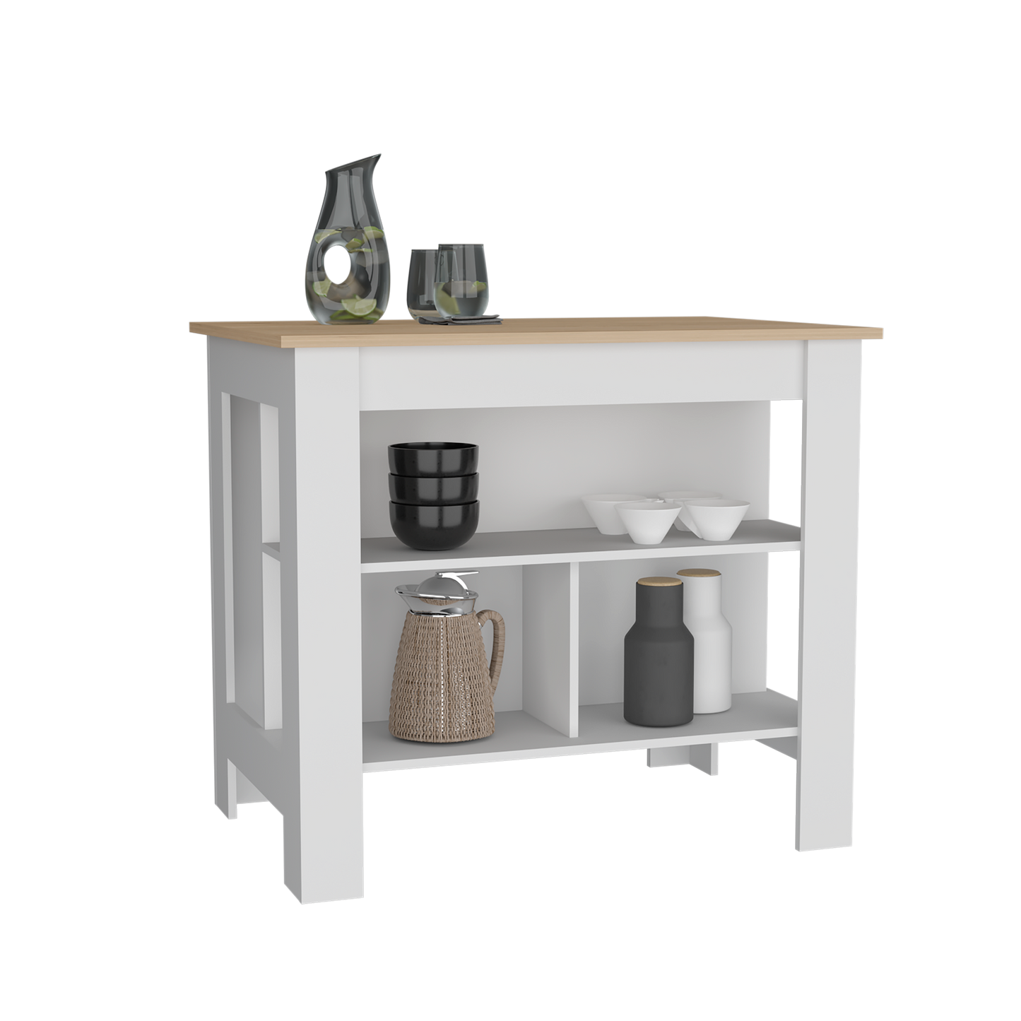 Isla Cala De Cocina 90X103 Rta Rovere Blanco Zf N/A