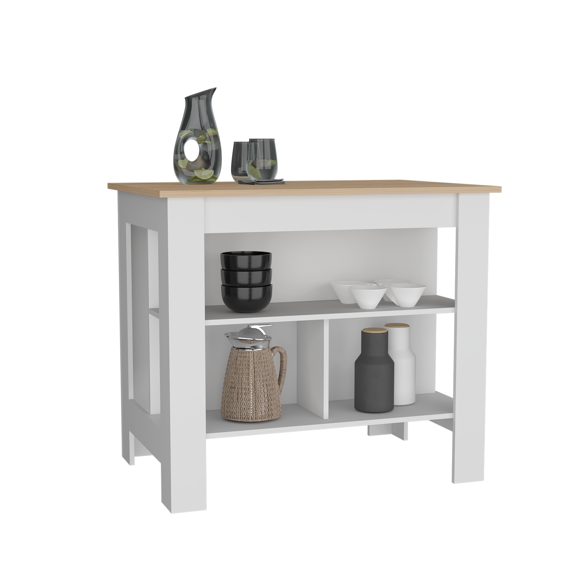 Isla Cala De Cocina 90X103 Rta Rovere Blanco Zf N/A