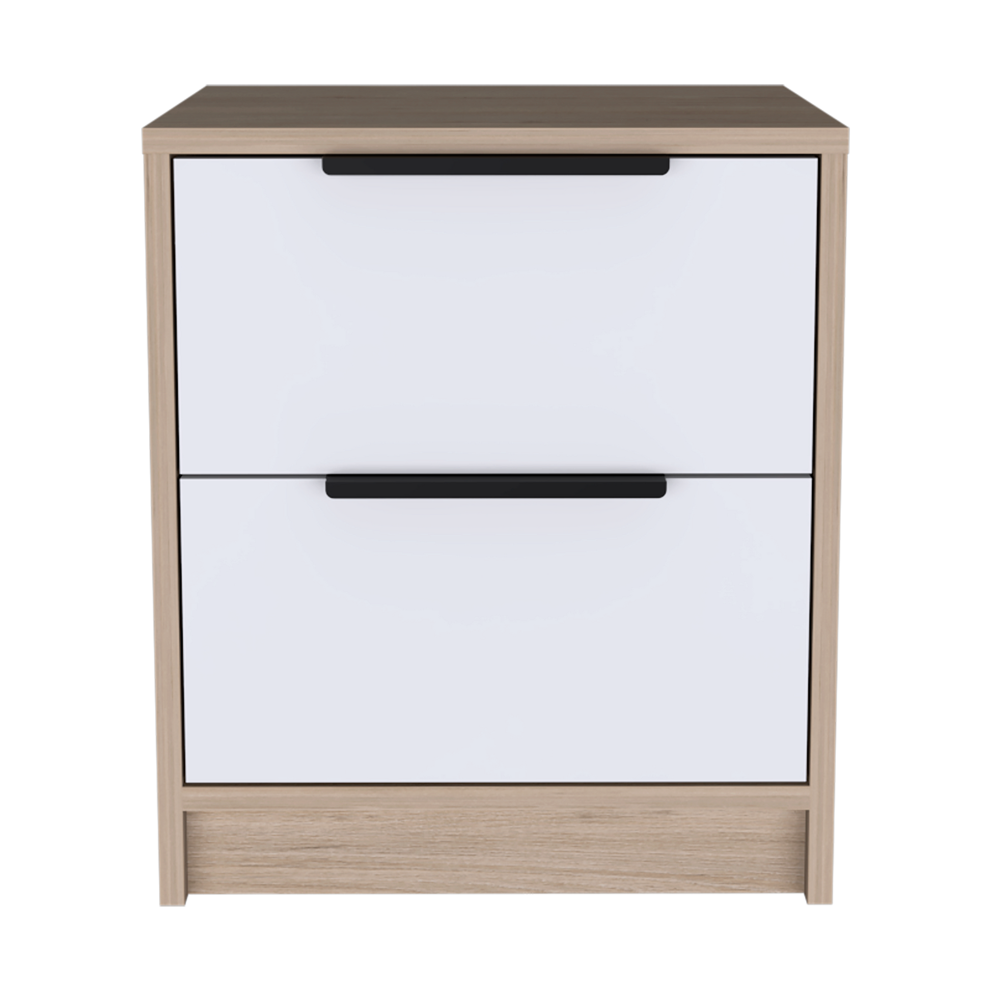 Mesa De Noche Kaia X2 Und Rovere+Blanco