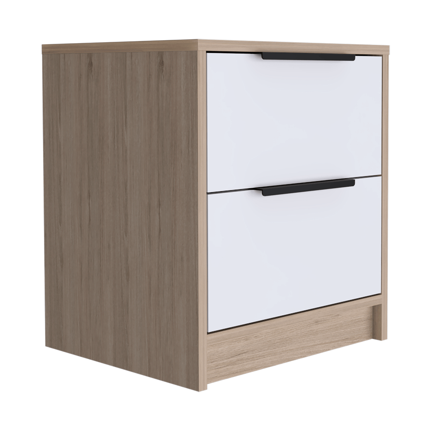 Mesa De Noche Kaia X2 Und Rovere+Blanco