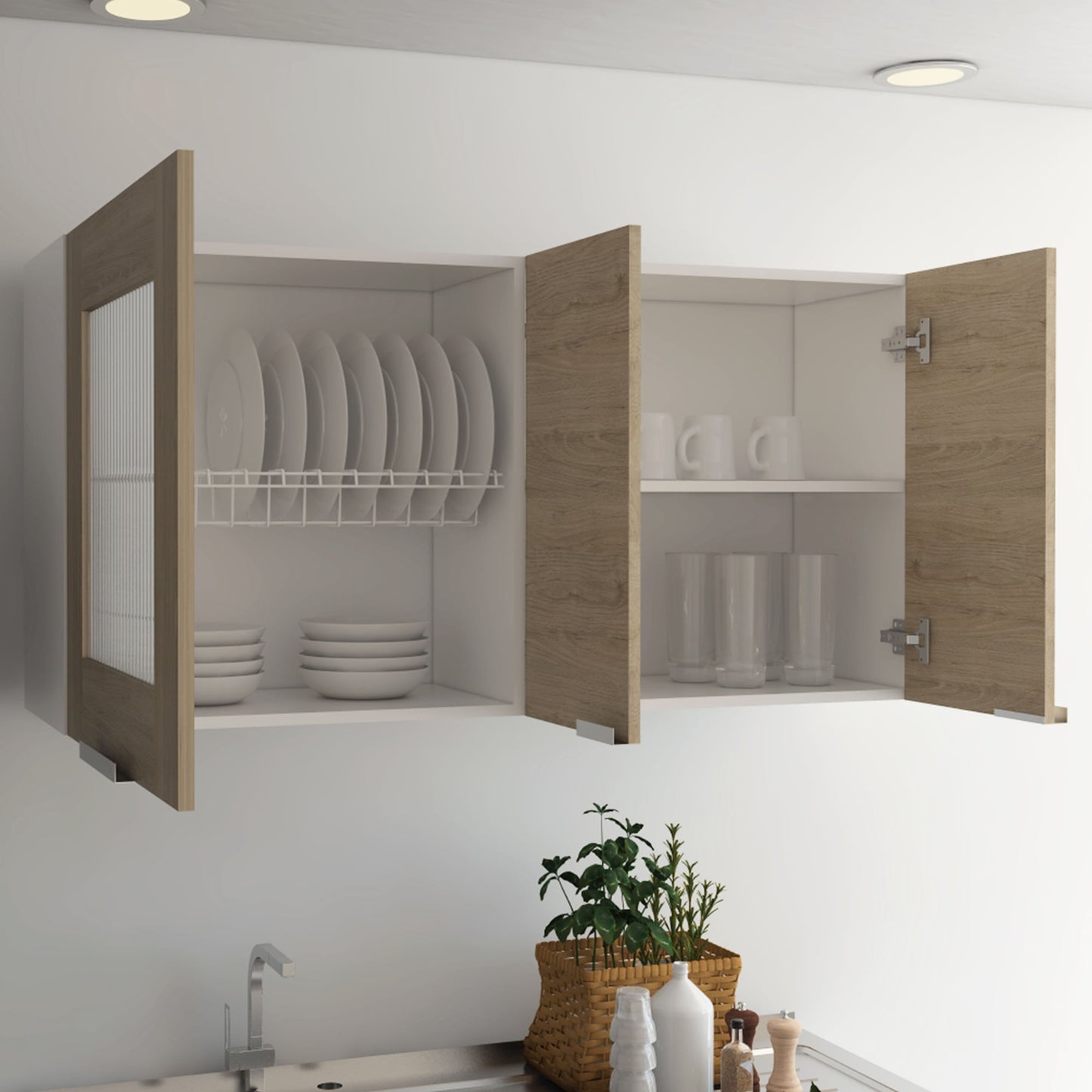 Mueble Superior Fendi Rta Blanco Rovere