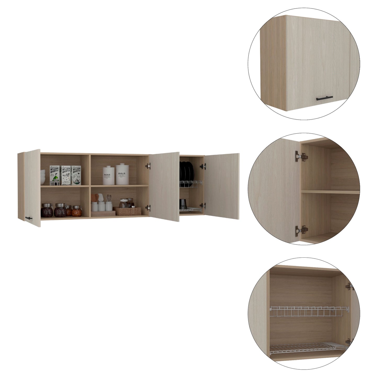 Modulo Superior 180 Kitchen Gante Rta Rovere Niebla