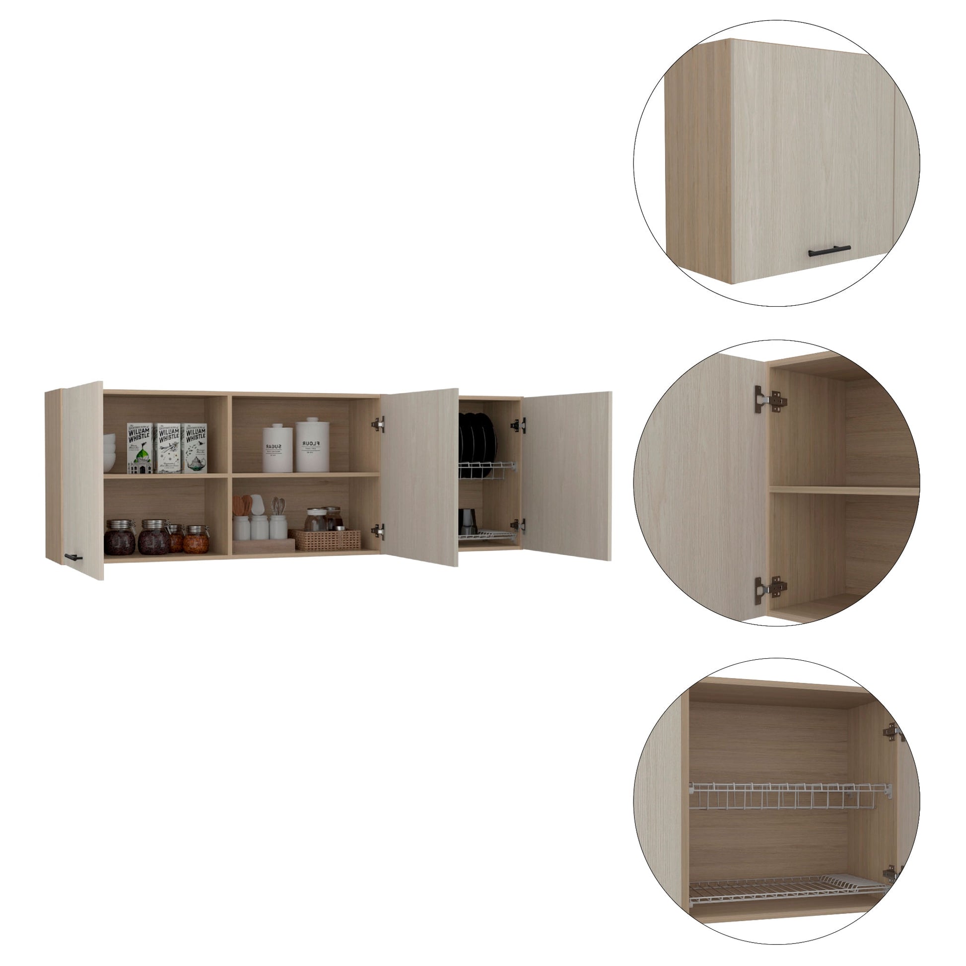 Modulo Superior 180 Kitchen Gante Rta Rovere Niebla