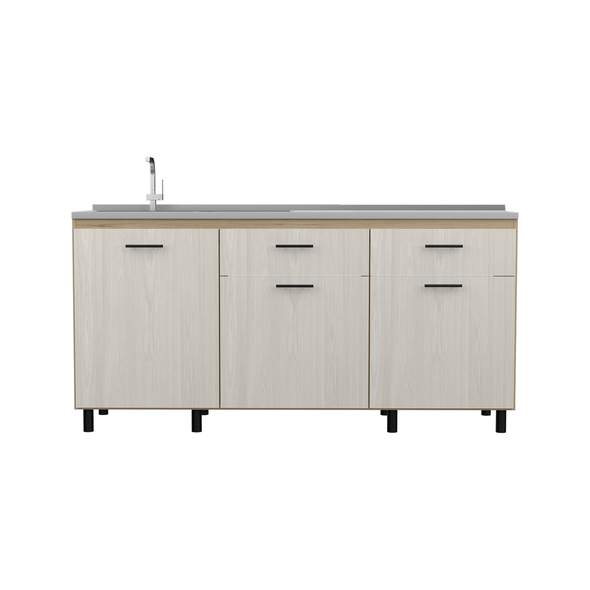 Modulo Inferior 180 Cocina Gante Rta Rovere Niebla Incluye Lavaplatos