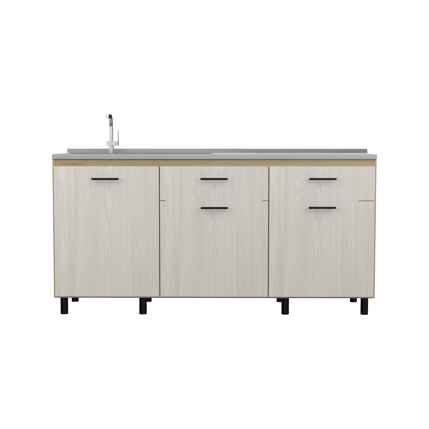 Modulo Inferior 180 Cocina Gante Rta Rovere Niebla Incluye Lavaplatos