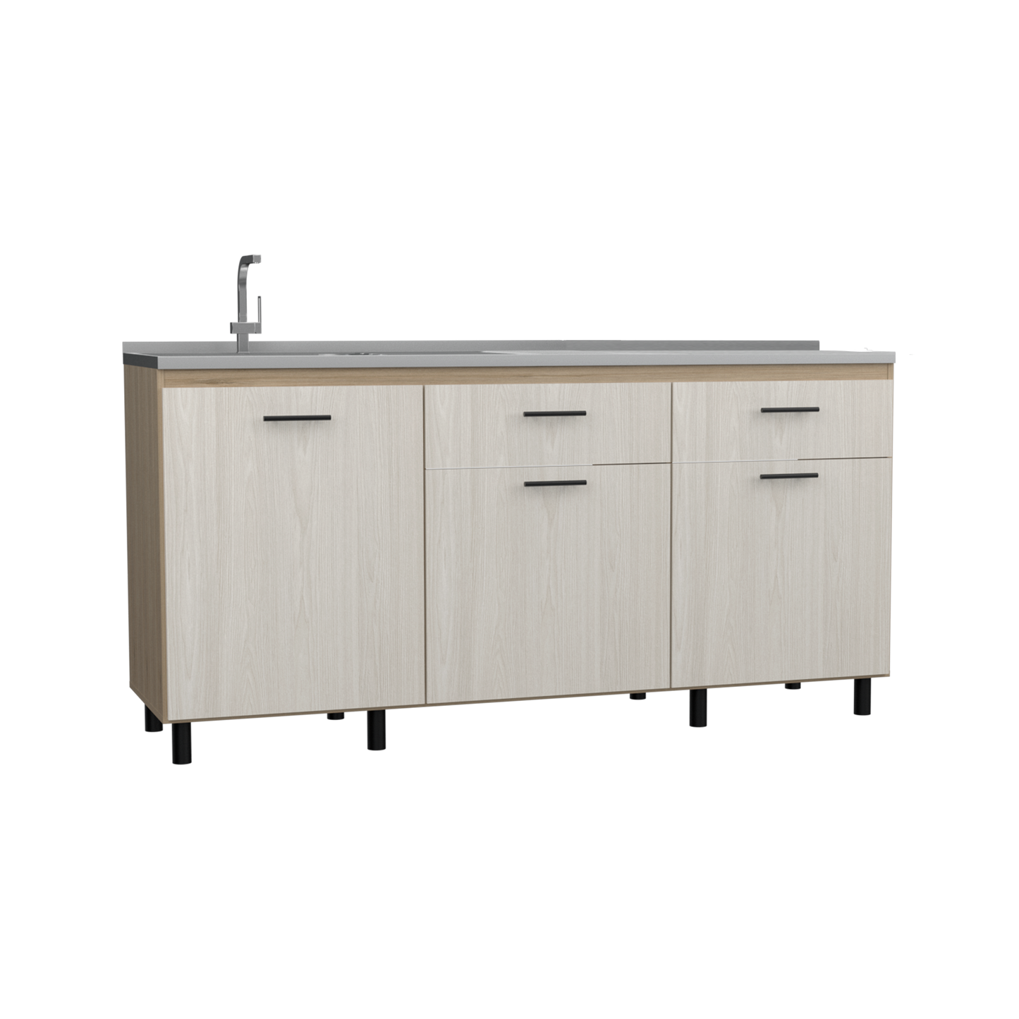 Modulo Inferior 180 Cocina Gante Rta Rovere Niebla Incluye Lavaplatos