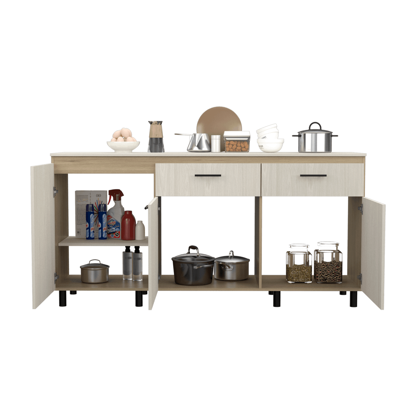 Modulo Inferior 180 Cocina Gante Rta Rovere Niebla