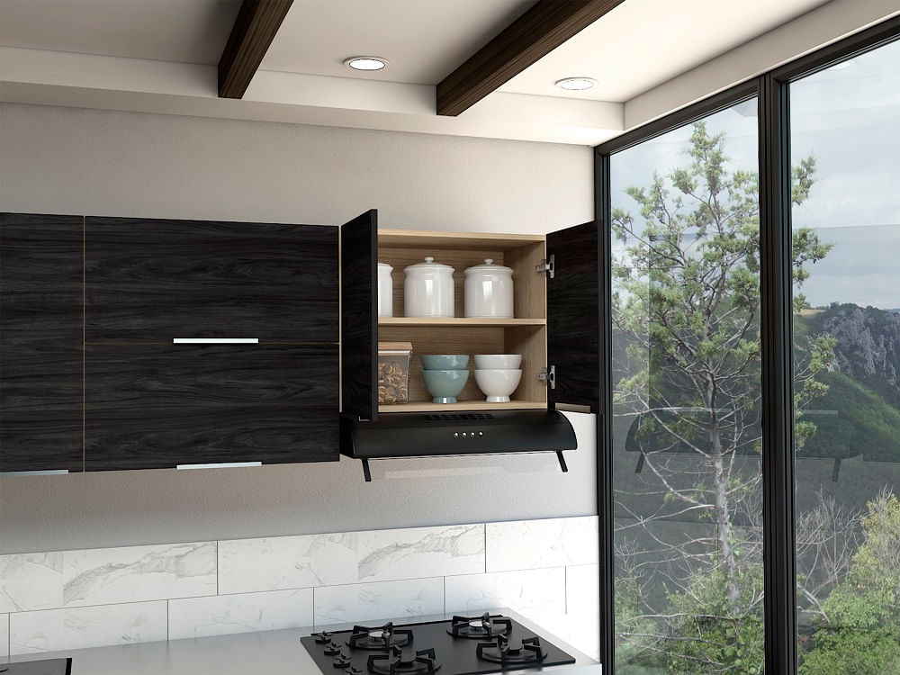 Mueble Superior Cocina 1.80 Tibet Rovere+Sombra