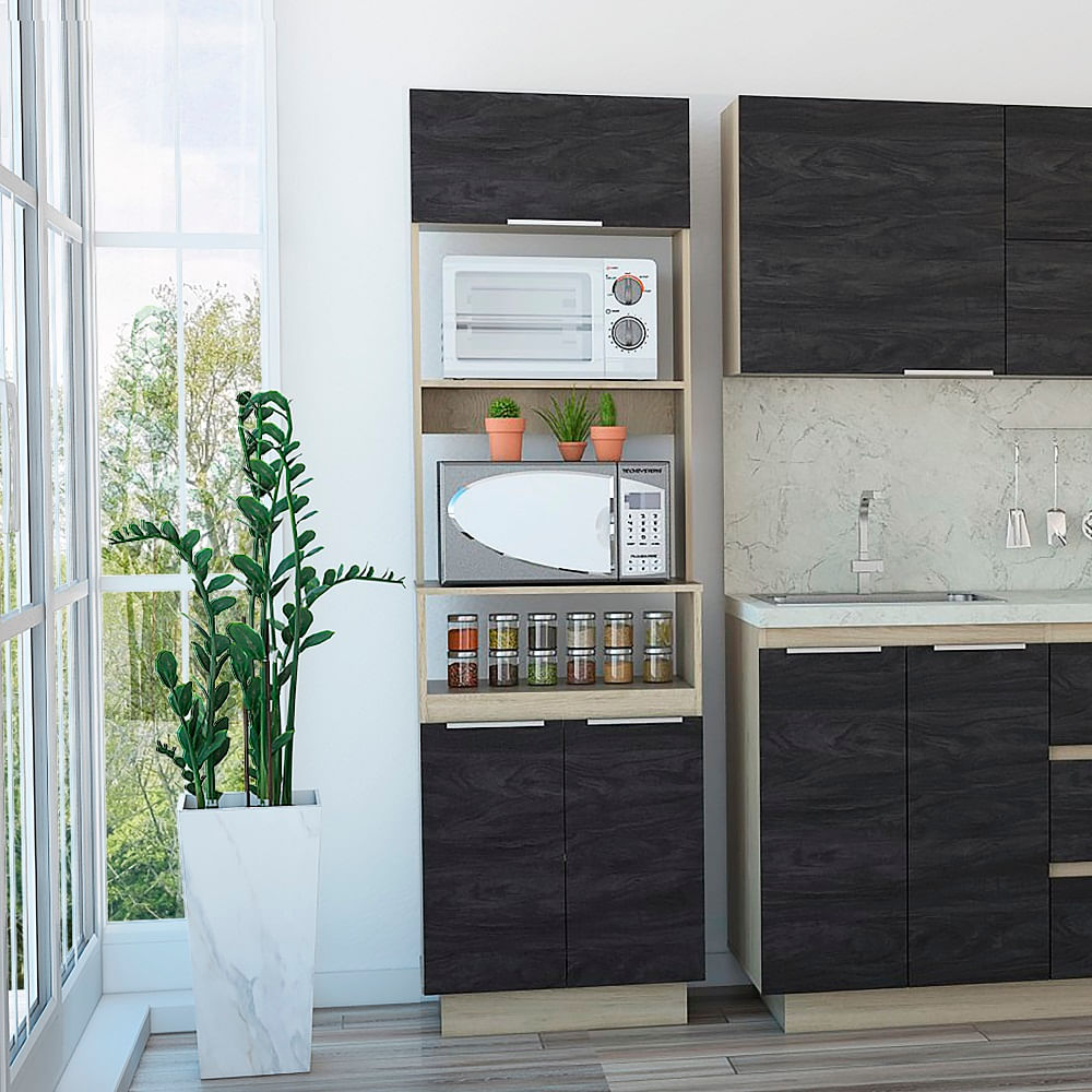 Modulo Microondas Tibet Rovere+Sombra