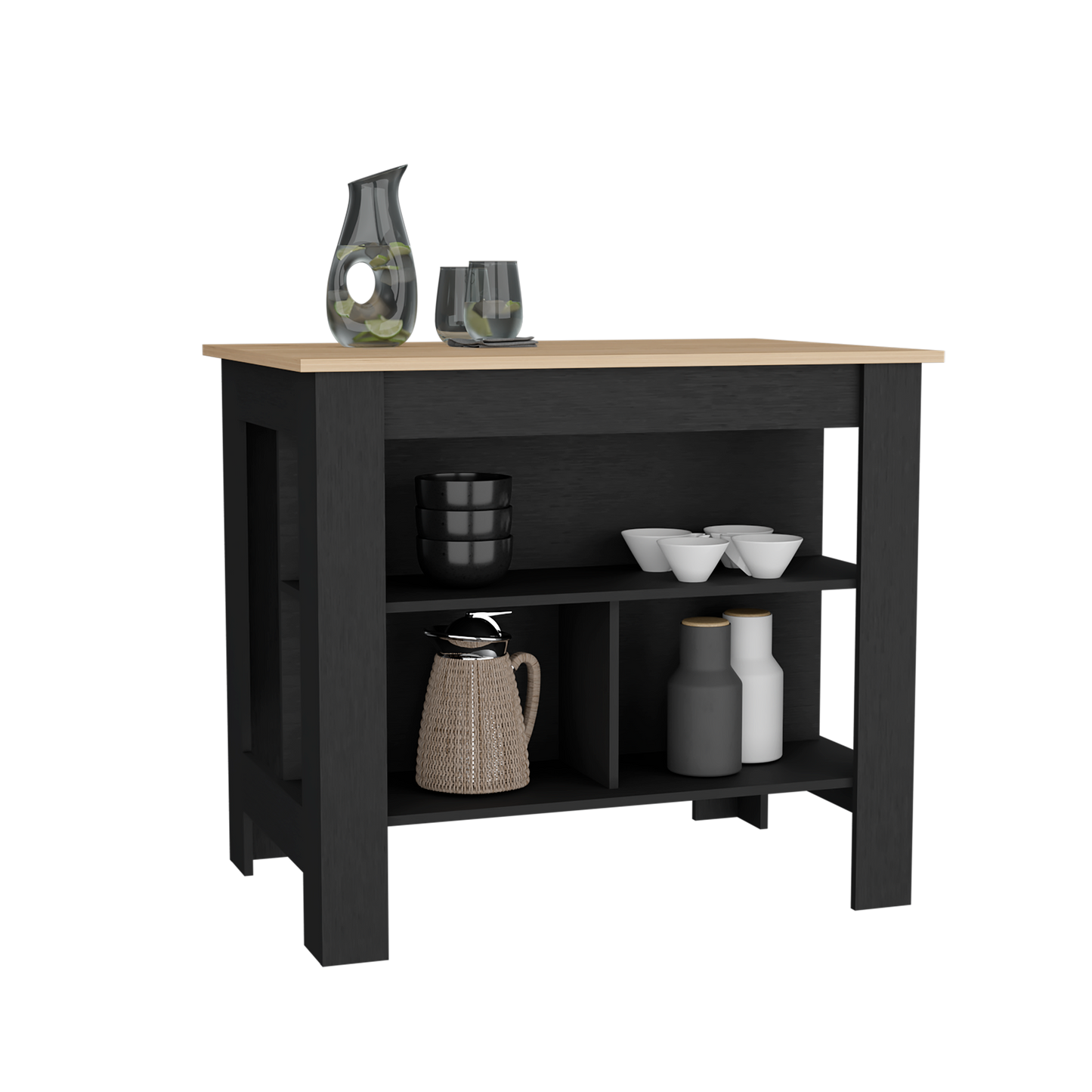Isla Cala De Cocina 90X103 Rta Rovere Wengue Zf