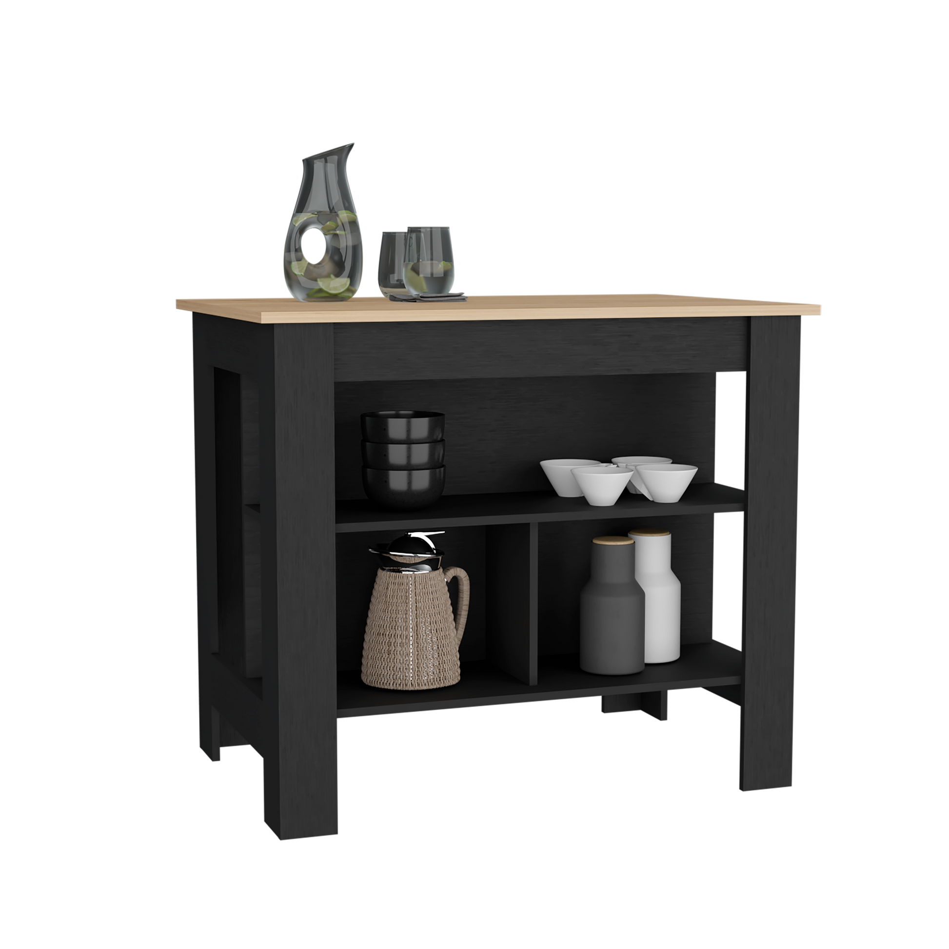 Isla Cala De Cocina 90X103 Rta Rovere Wengue Zf