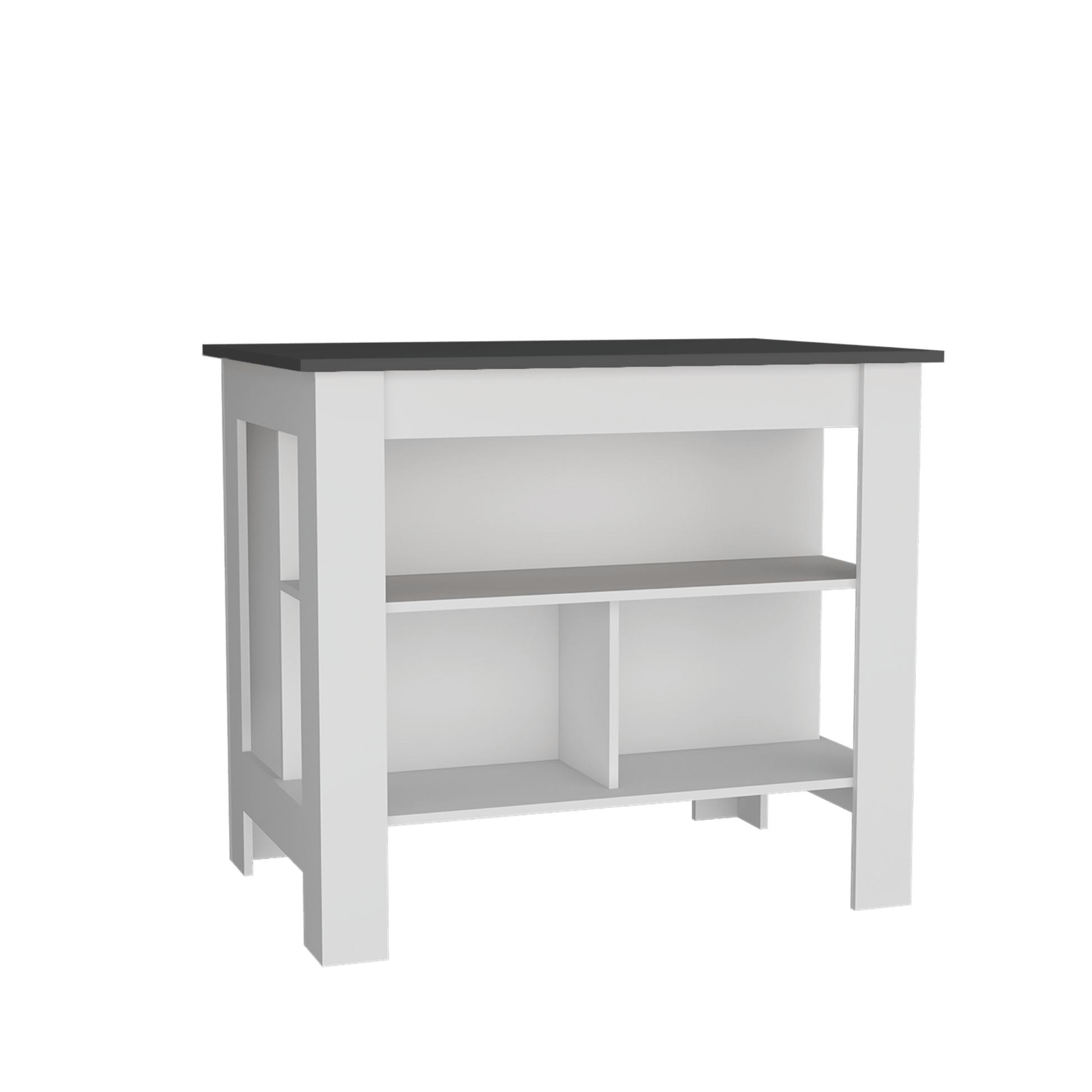 Isla Cala De Cocina 90X103 Rta Plomo Blanco Zf