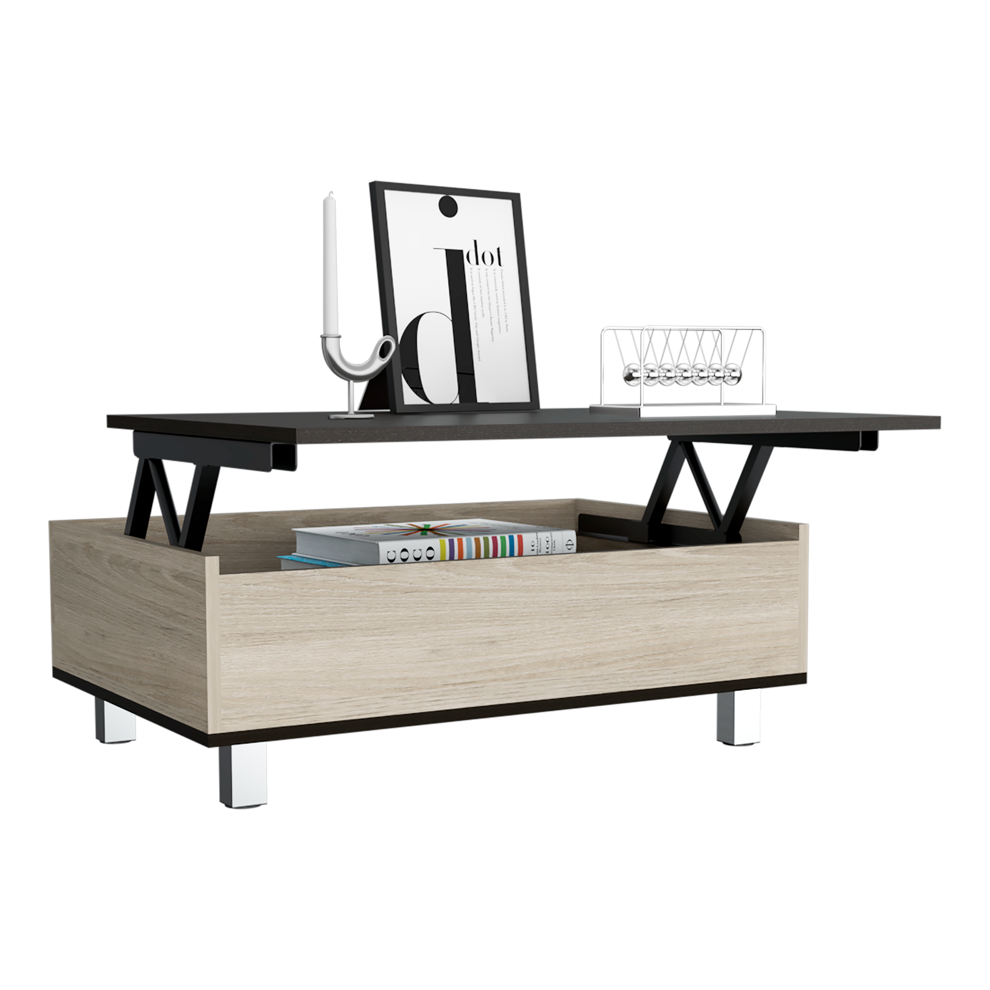 Mesa De Centro Funcional 5G-2 Rta Wengue Rovere