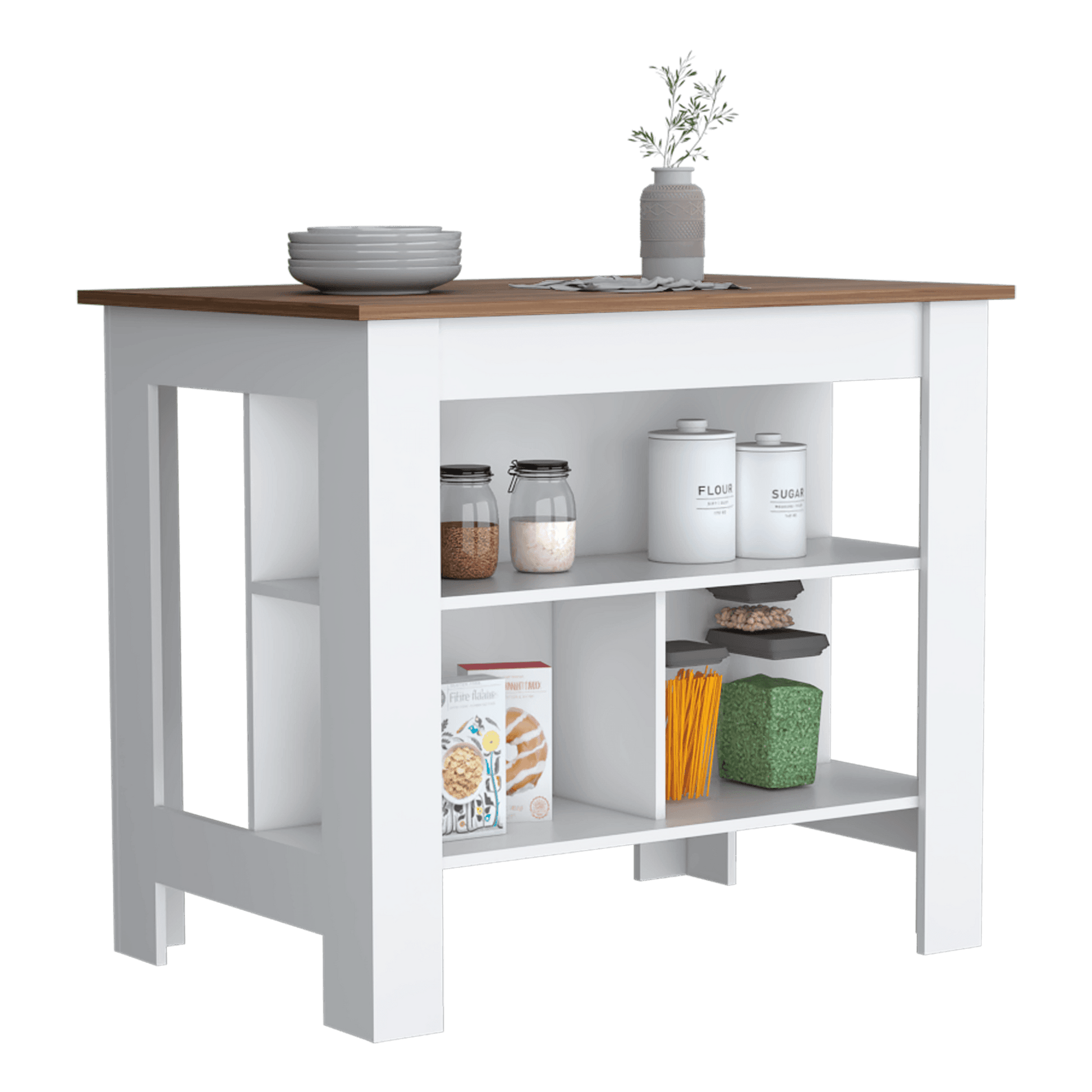 Isla Cala De Cocina 90X103 Rta Gales Blanco Zf