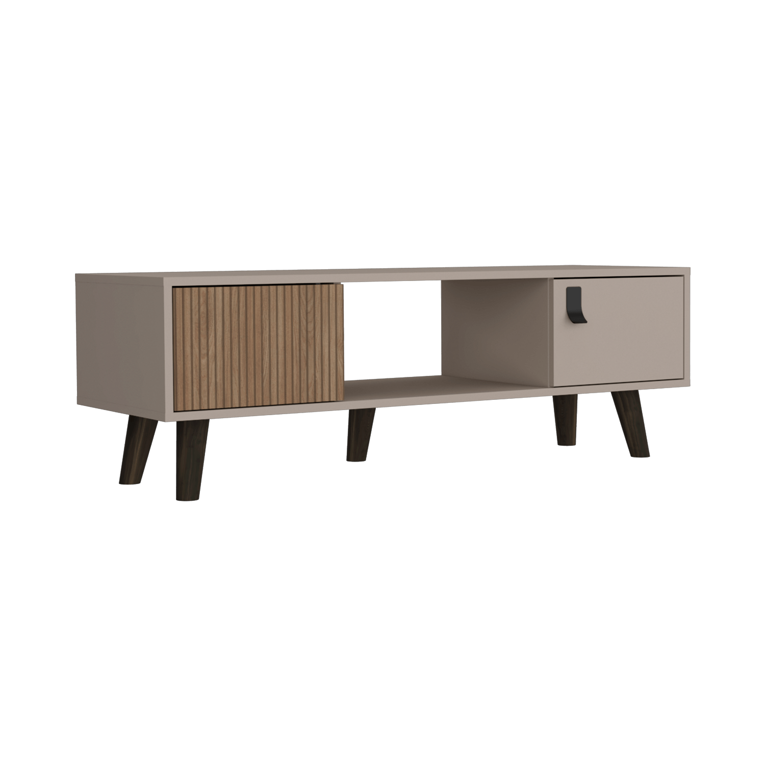 Mesa De Centro Funes L 120 X 40 Rta Taupe Lenno