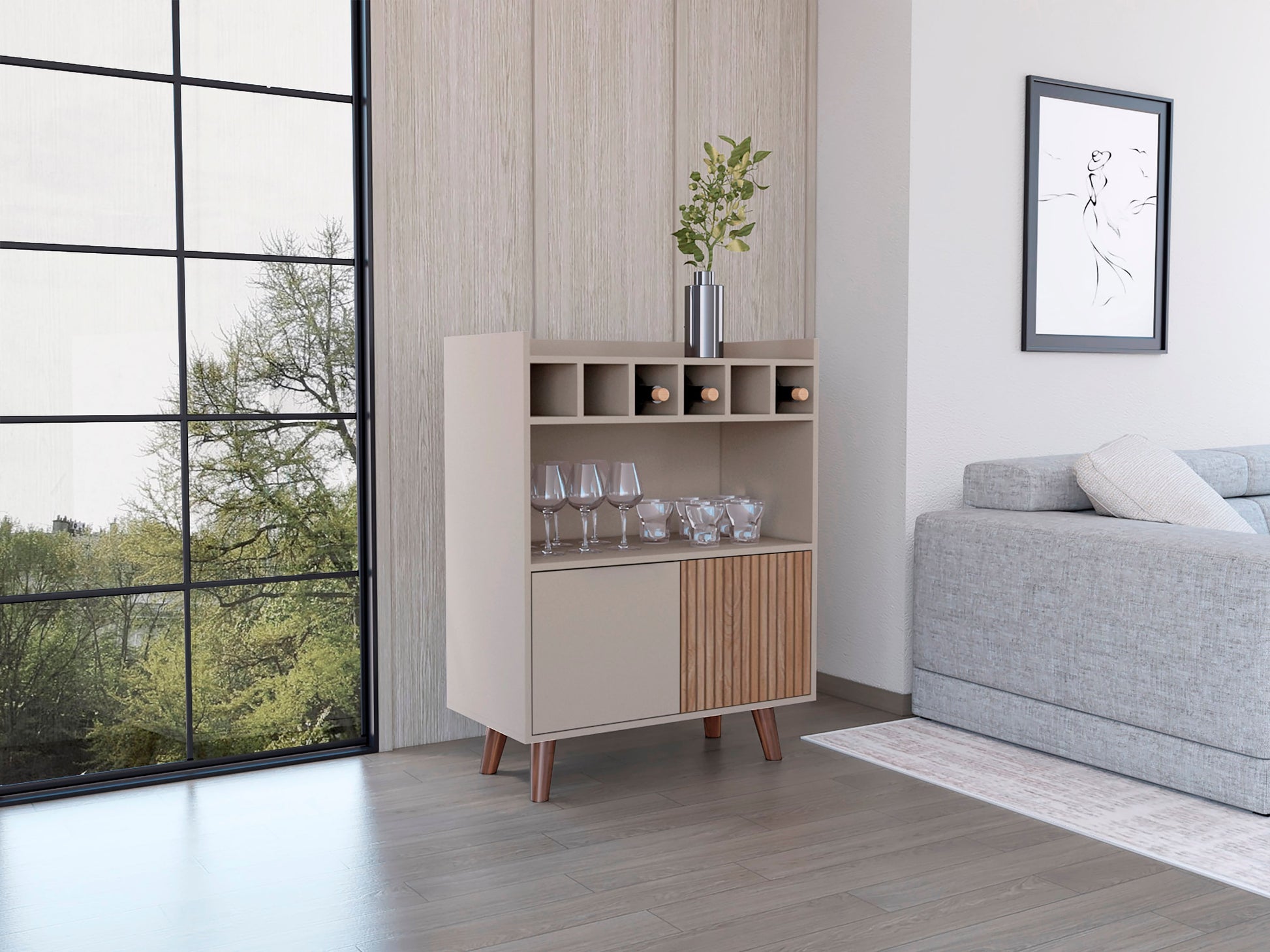 Bar Bajo Funes 100 X 78 Rta Taupe Lenno
