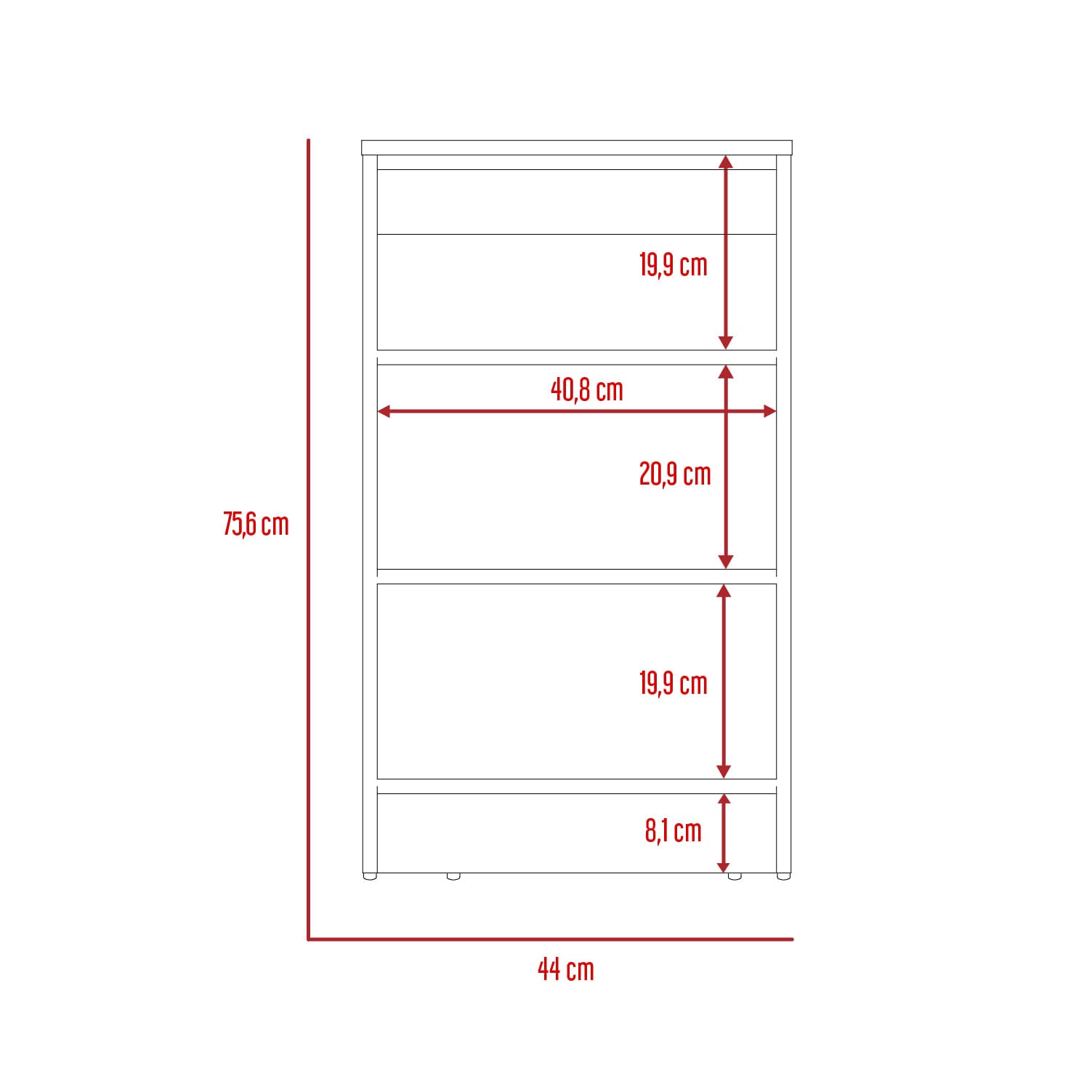 Mueble Organizador De Baño St Lucia Rta Duna + Blanco