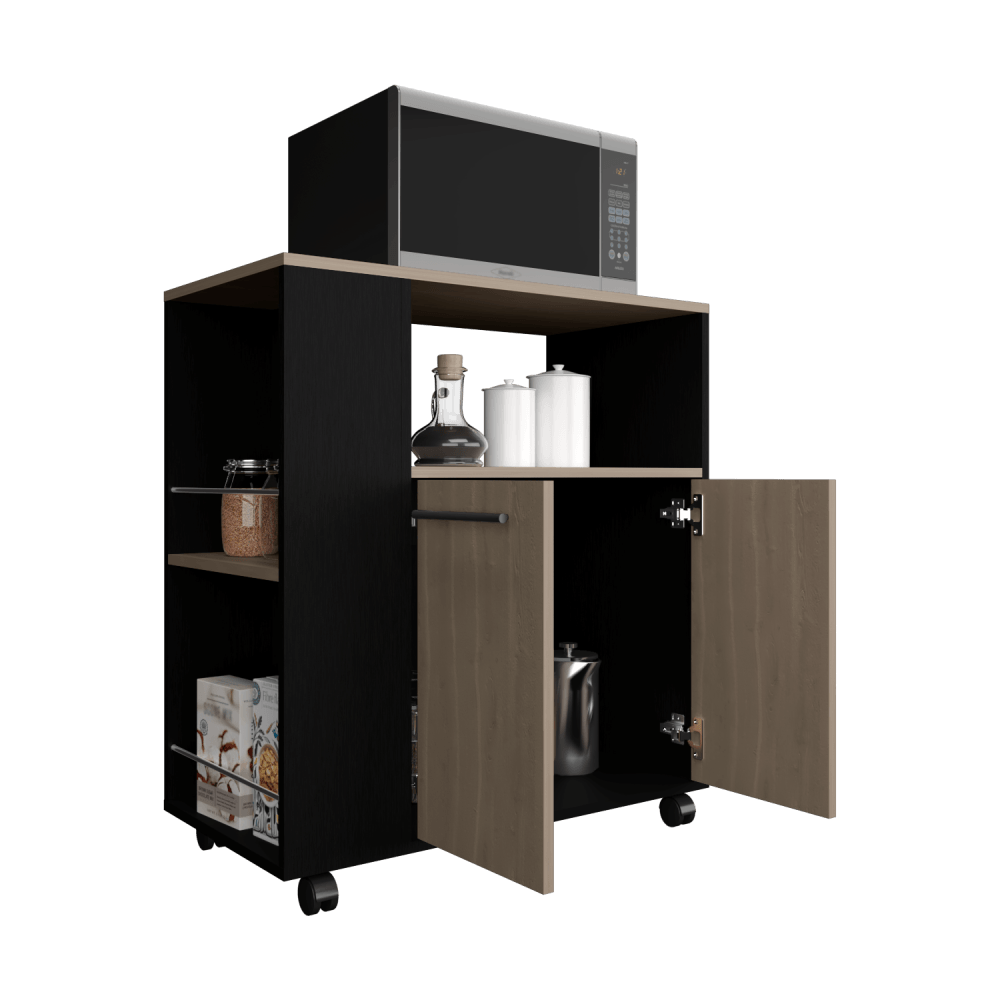 Mueble Auxliar De Cocina Portable Eldon 83X75X40 Rta Wengue Bardolino