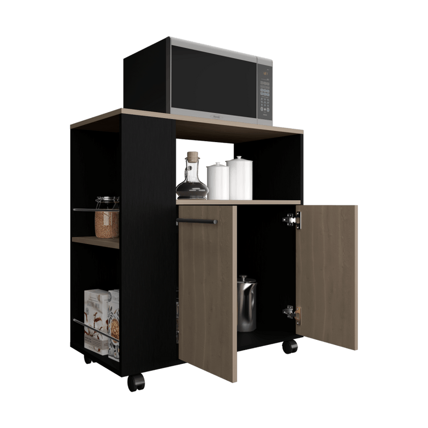 Mueble Auxliar De Cocina Portable Eldon 83X75X40 Rta Wengue Bardolino