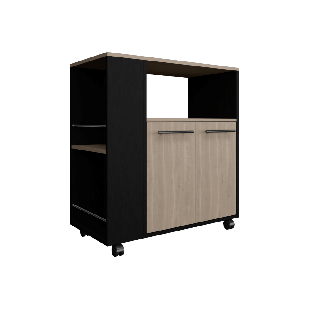 Mueble Auxliar De Cocina Portable Eldon 83X75X40 Rta Wengue Bardolino