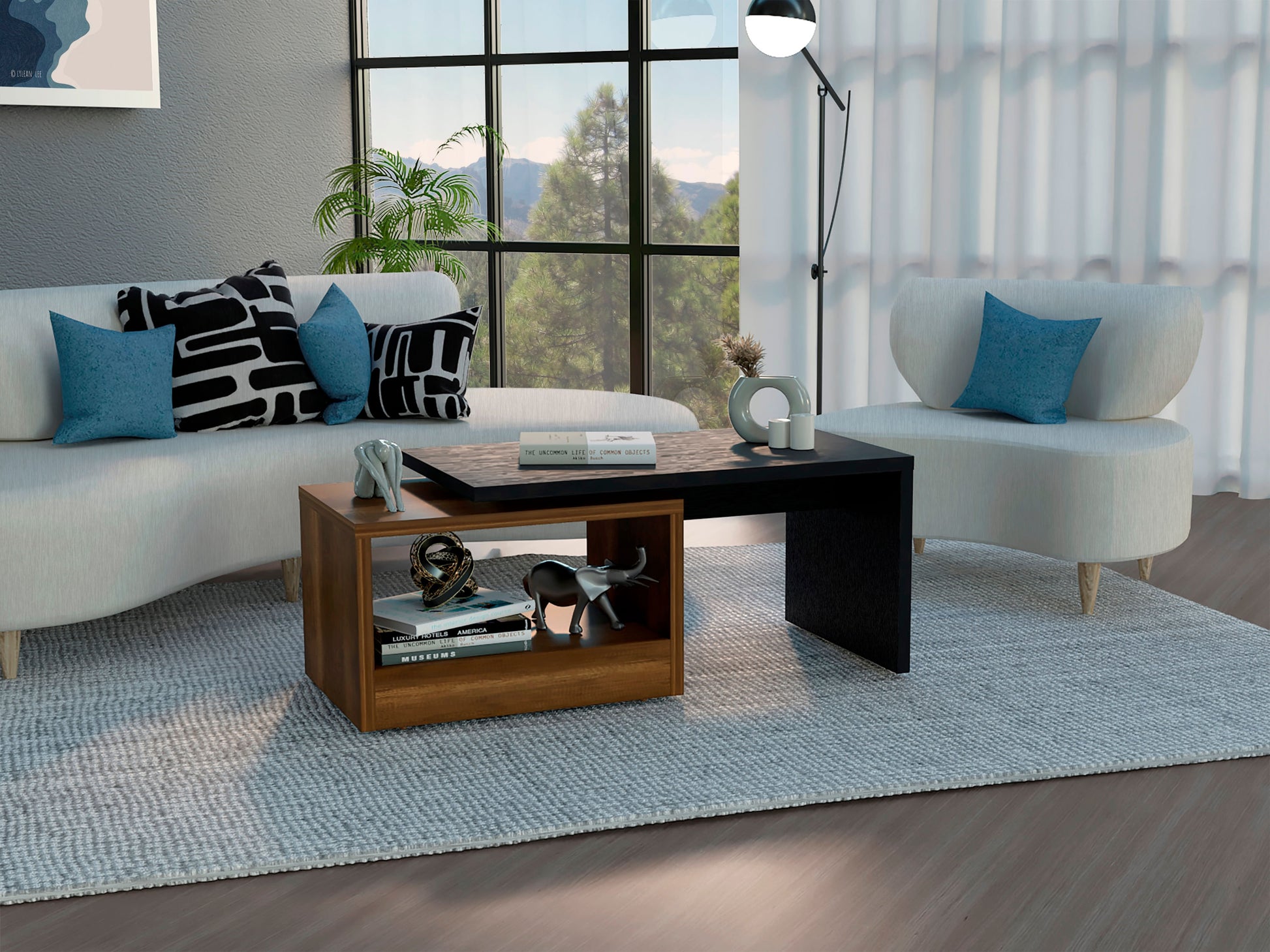 Mesa De Centro Kaia Homecollection Wengue Caramelo