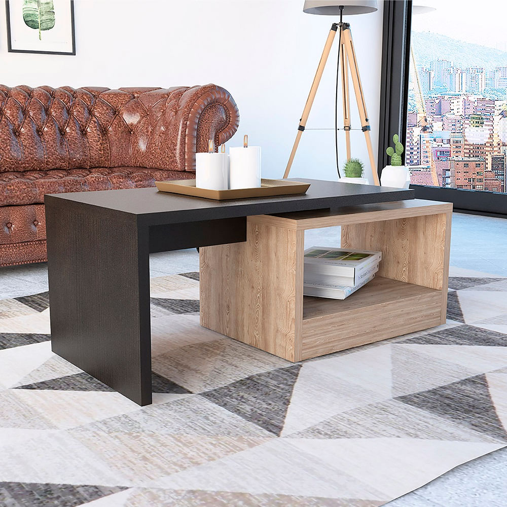 Mesa De Centro Kaia Rta Wengue + Miel N/A