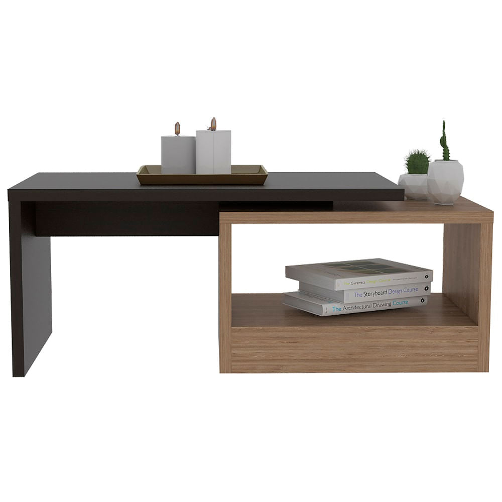 Mesa De Centro Kaia Rta Wengue + Miel N/A
