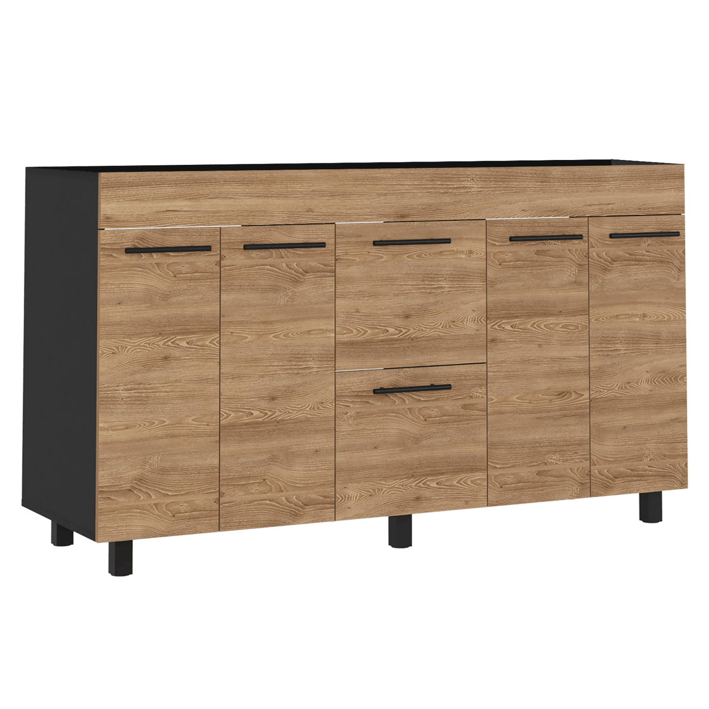 Mueble Inferior Cocina Luna 150 Rta Wengue + Miel