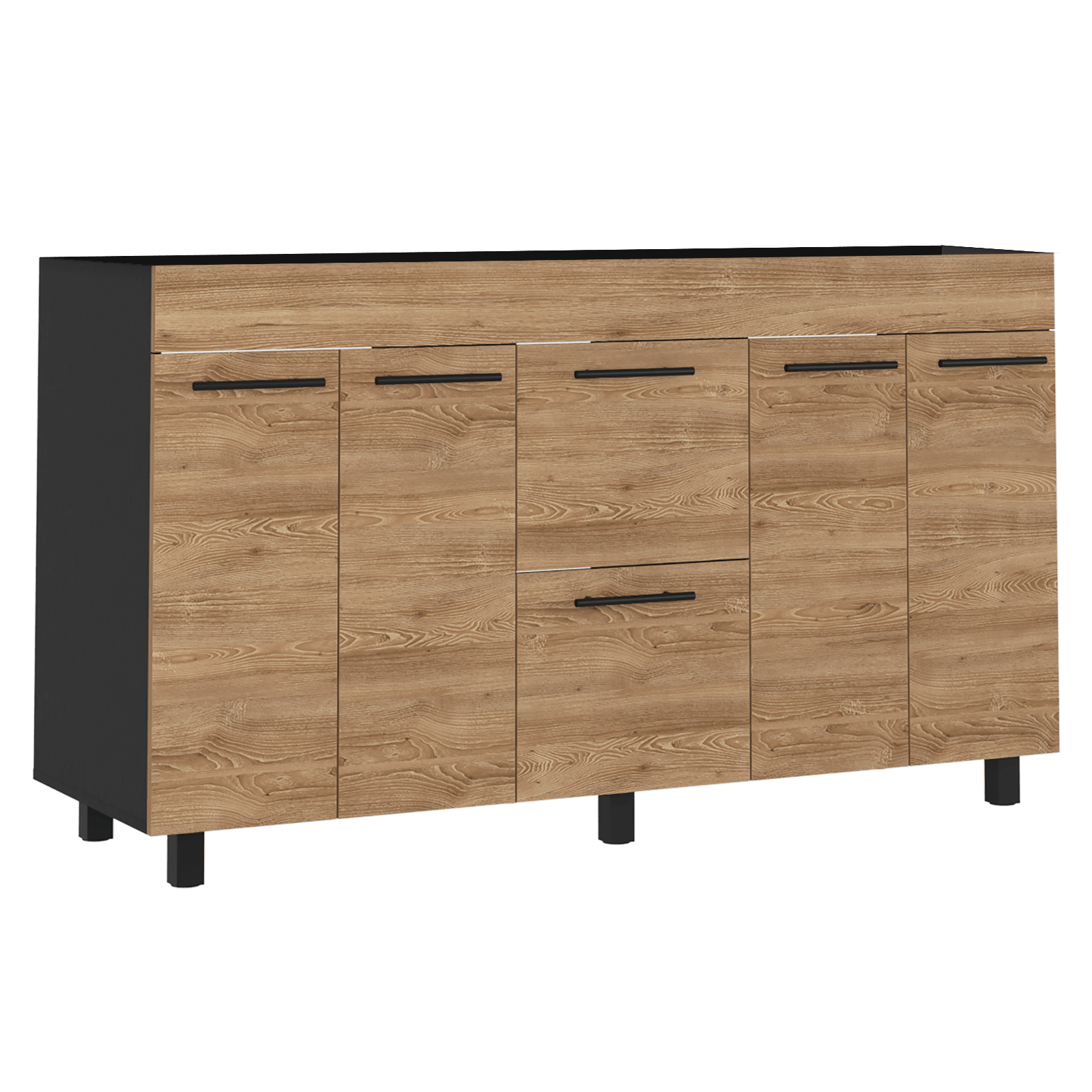 Mueble Inferior Cocina Luna 150 Rta Wengue + Miel