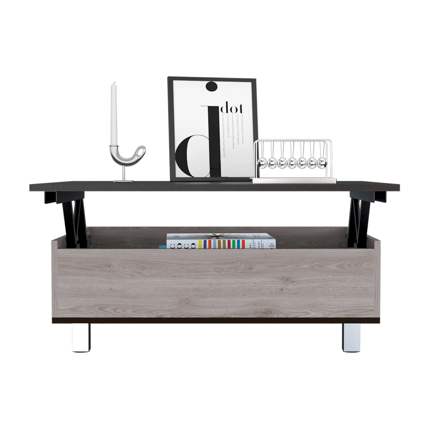 Mesa De Centro Funciona 2G Rta Bardolino + Wengue