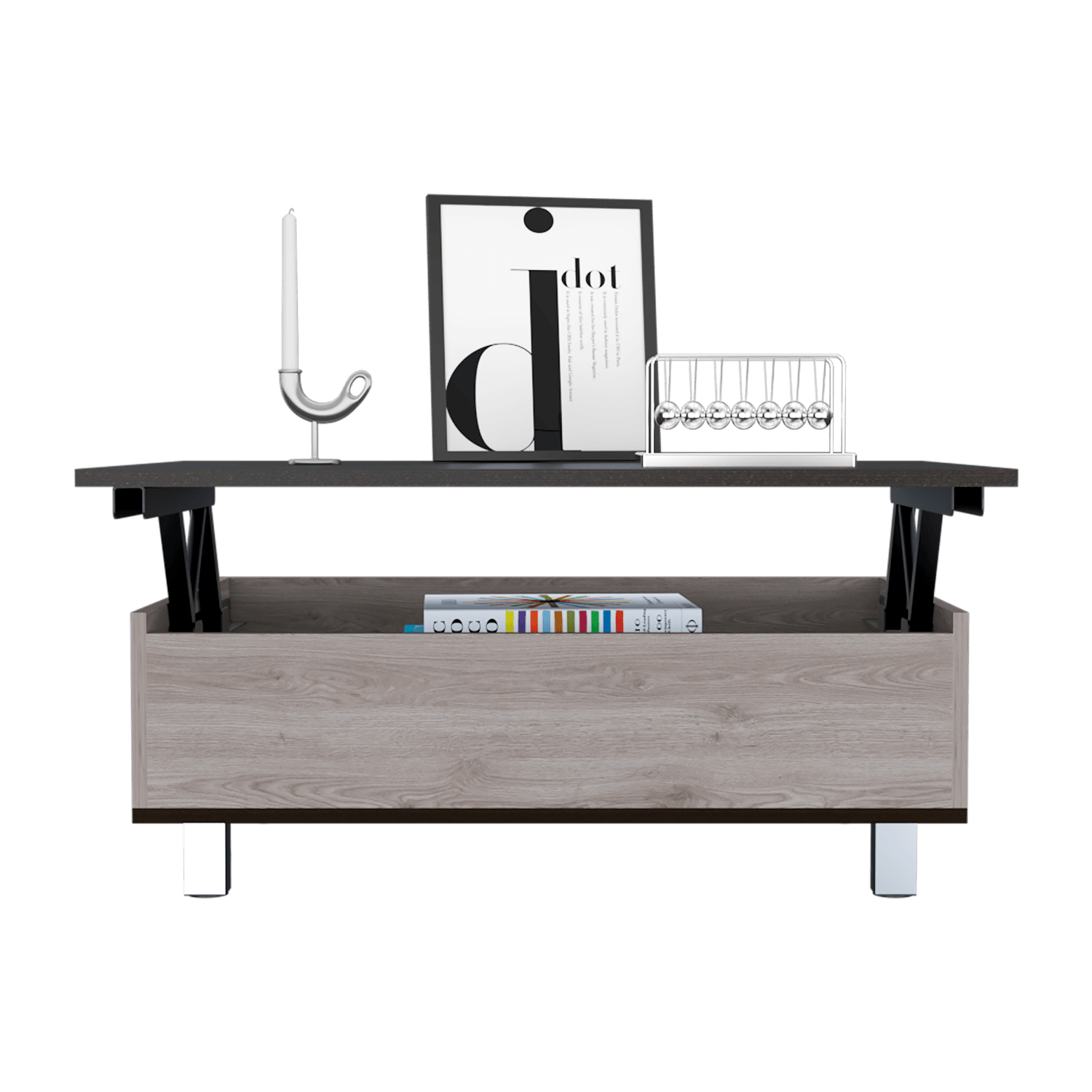Mesa De Centro Funciona 2G Rta Bardolino + Wengue