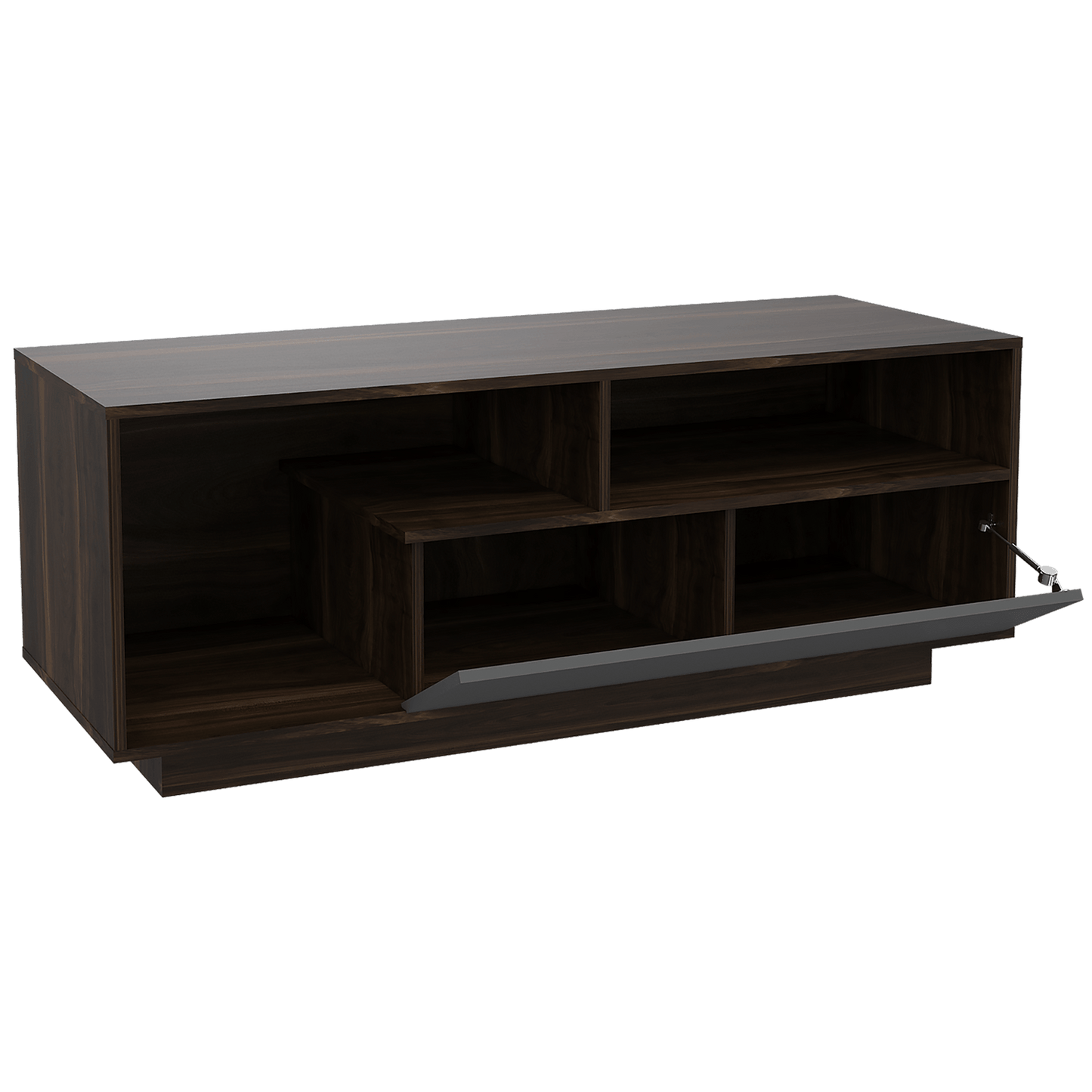 Mesa De Tv Adelle Rta Nogal + Plomo