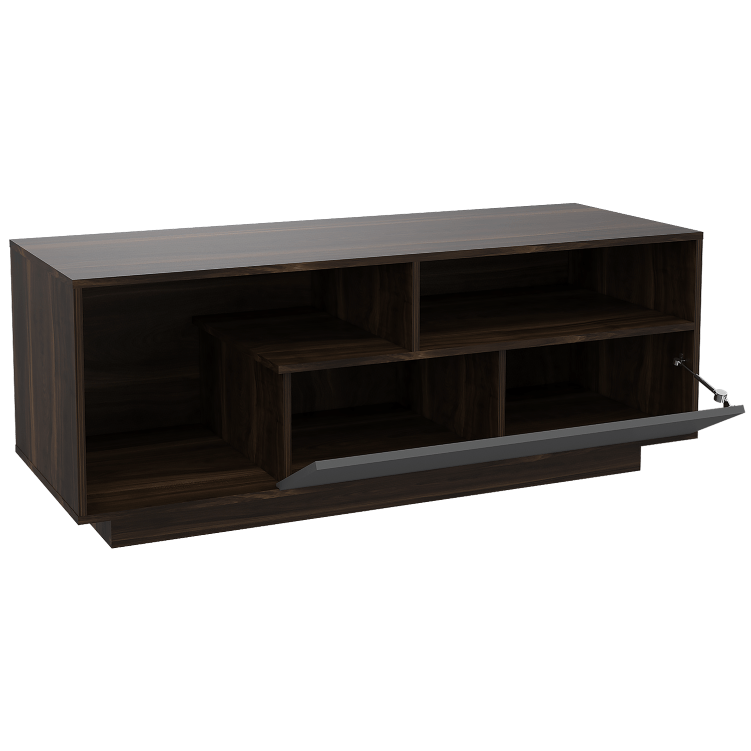 Mesa De Tv Adelle Rta Nogal + Plomo