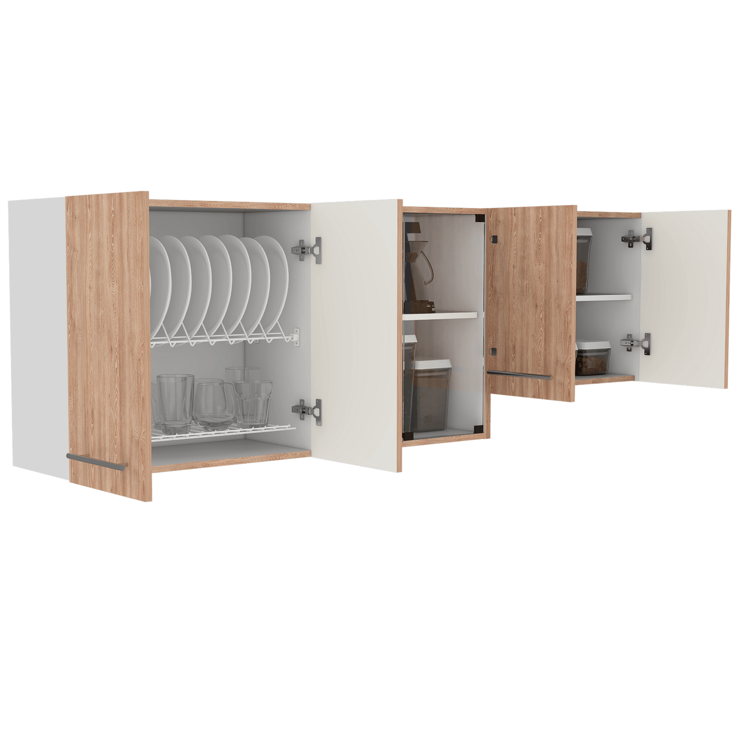 Mueble Superior Cocina 180 Bari Rta Blanco + Miel
