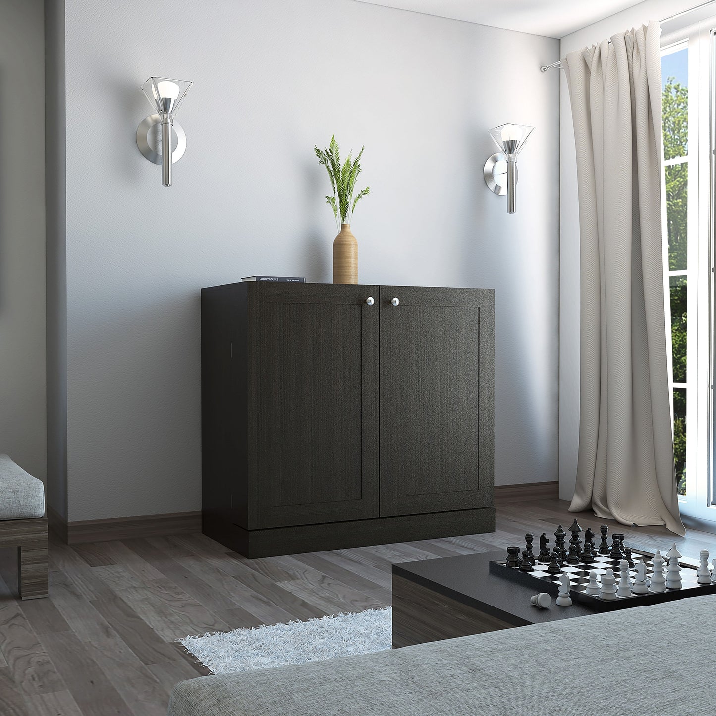 Mueble Bar Normandia Bajo Rta Wengue