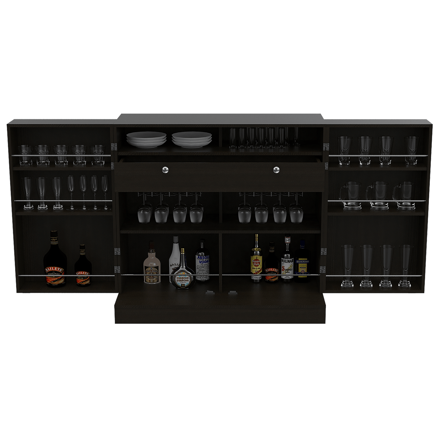 Mueble Bar Normandia Bajo Rta Wengue