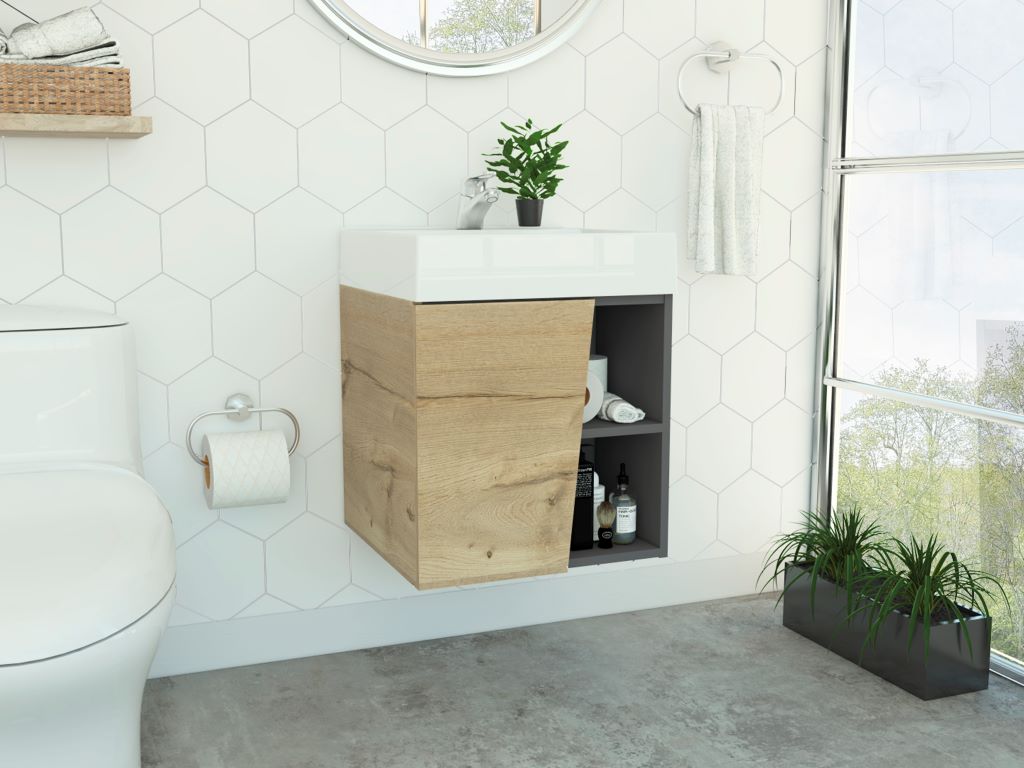 Mueble Baño Fussion Vital 45 Corona Plomo Duna N/A