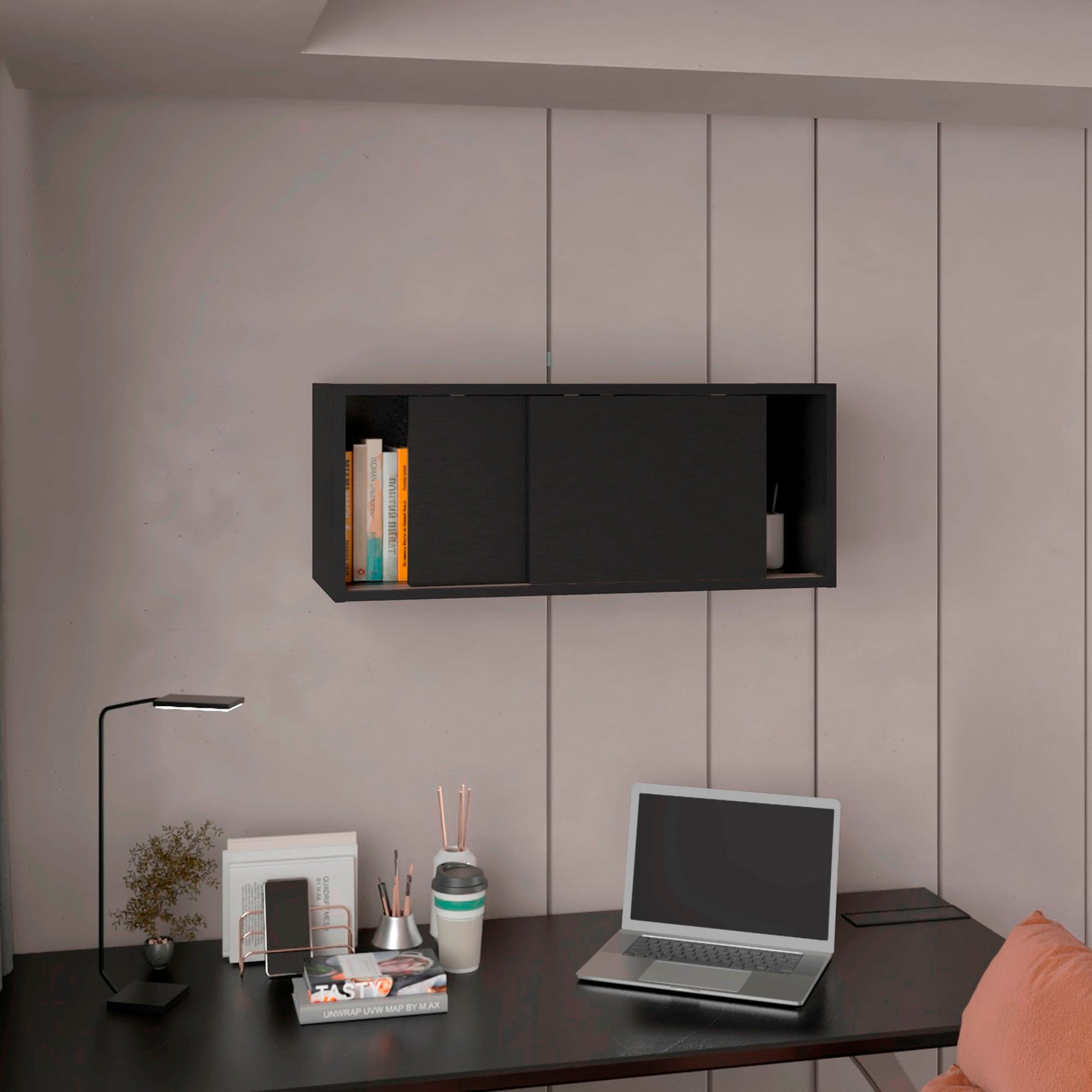 Gabinete De Oficina Sencillo Note 33X81X33 Rta Wengue Zf