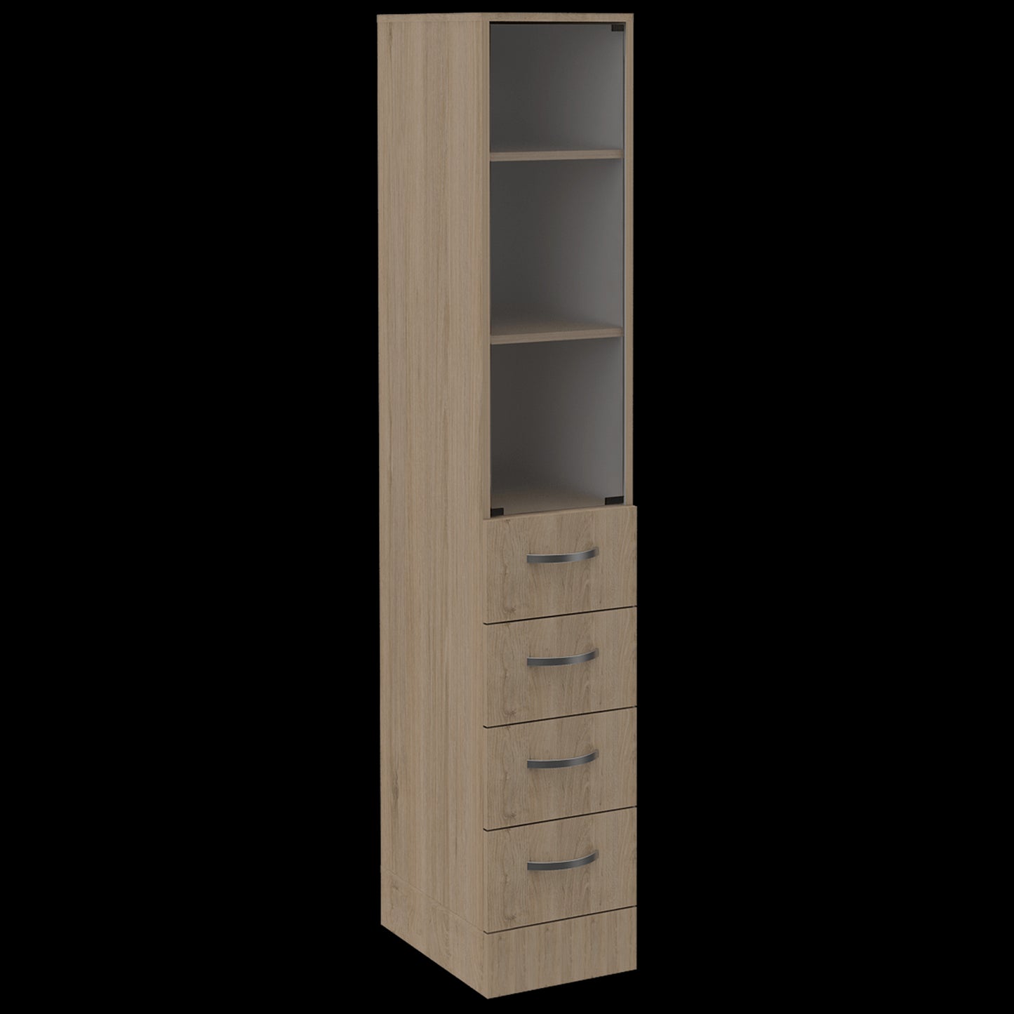 Torre De Baño Vanguard (1C) Rovere/Blanco 173,5X30,4X44,6 Cm