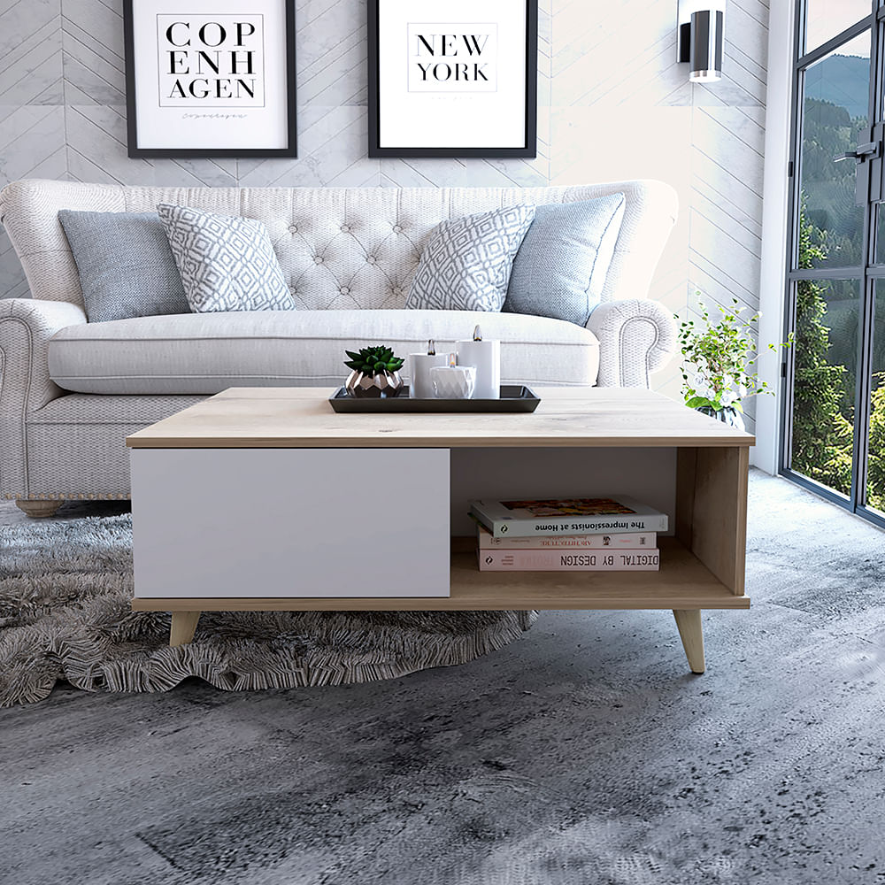 Mesa De Centro Alina 95 Duna Blanco