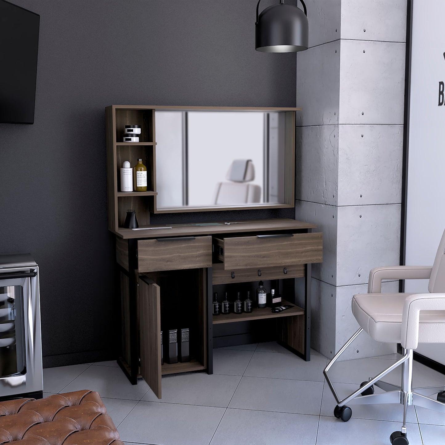 Tocador O Mueble De Barberia Holland 146X111 Rta Milan
