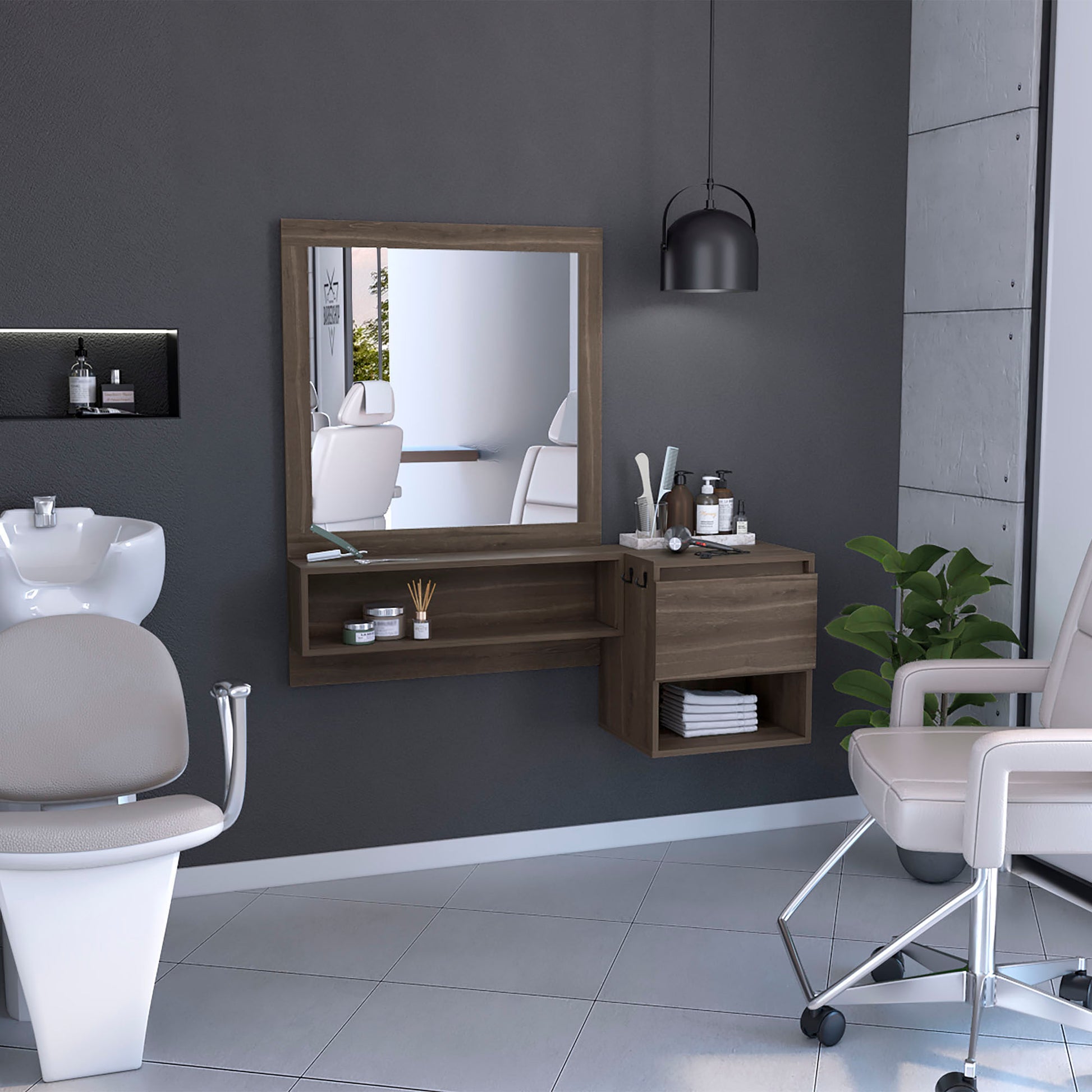 Tocador O Mueble Barberia Baumann Rta Milan
