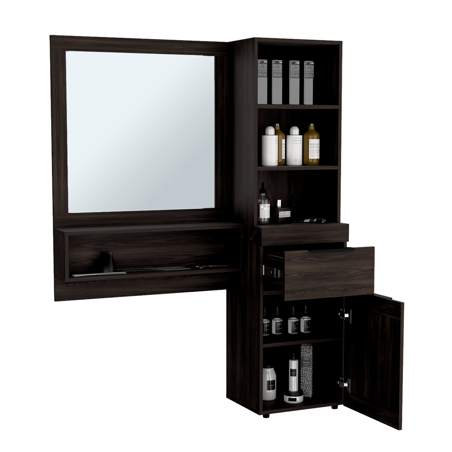 Tocador O Mueble Barberia Motown Rta Nogal Eu