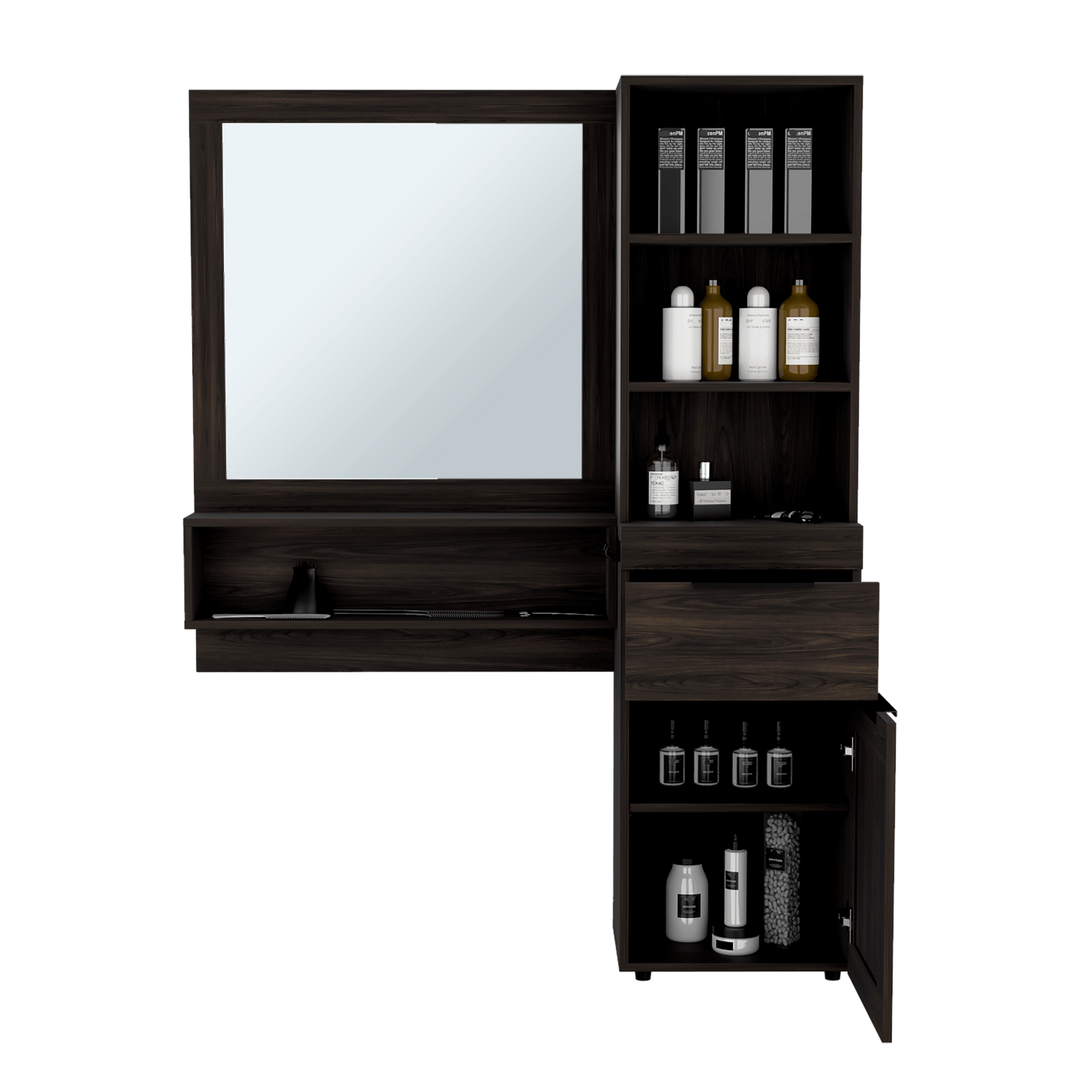 Tocador O Mueble Barberia Motown Rta Nogal Eu