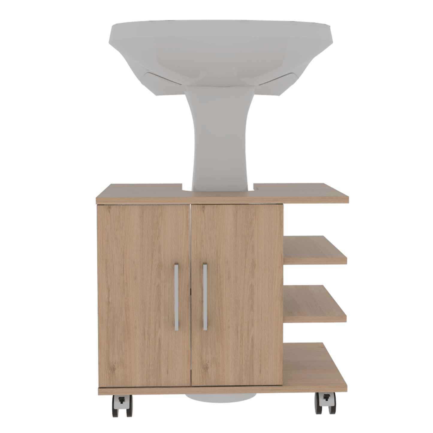 Optimizador Lavamnos Bath 300 Rta Rovere  + Blanco