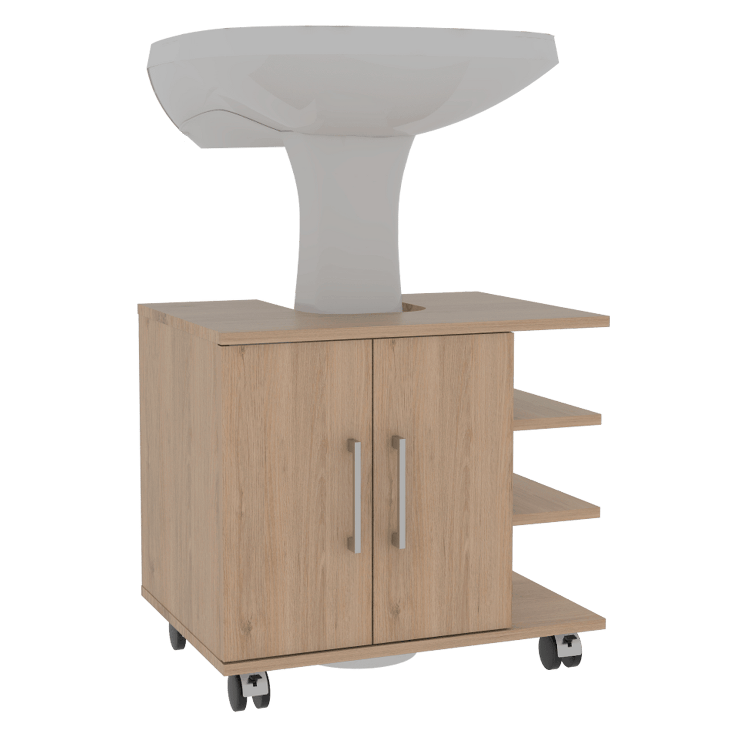 Optimizador Lavamnos Bath 300 Rta Rovere  + Blanco