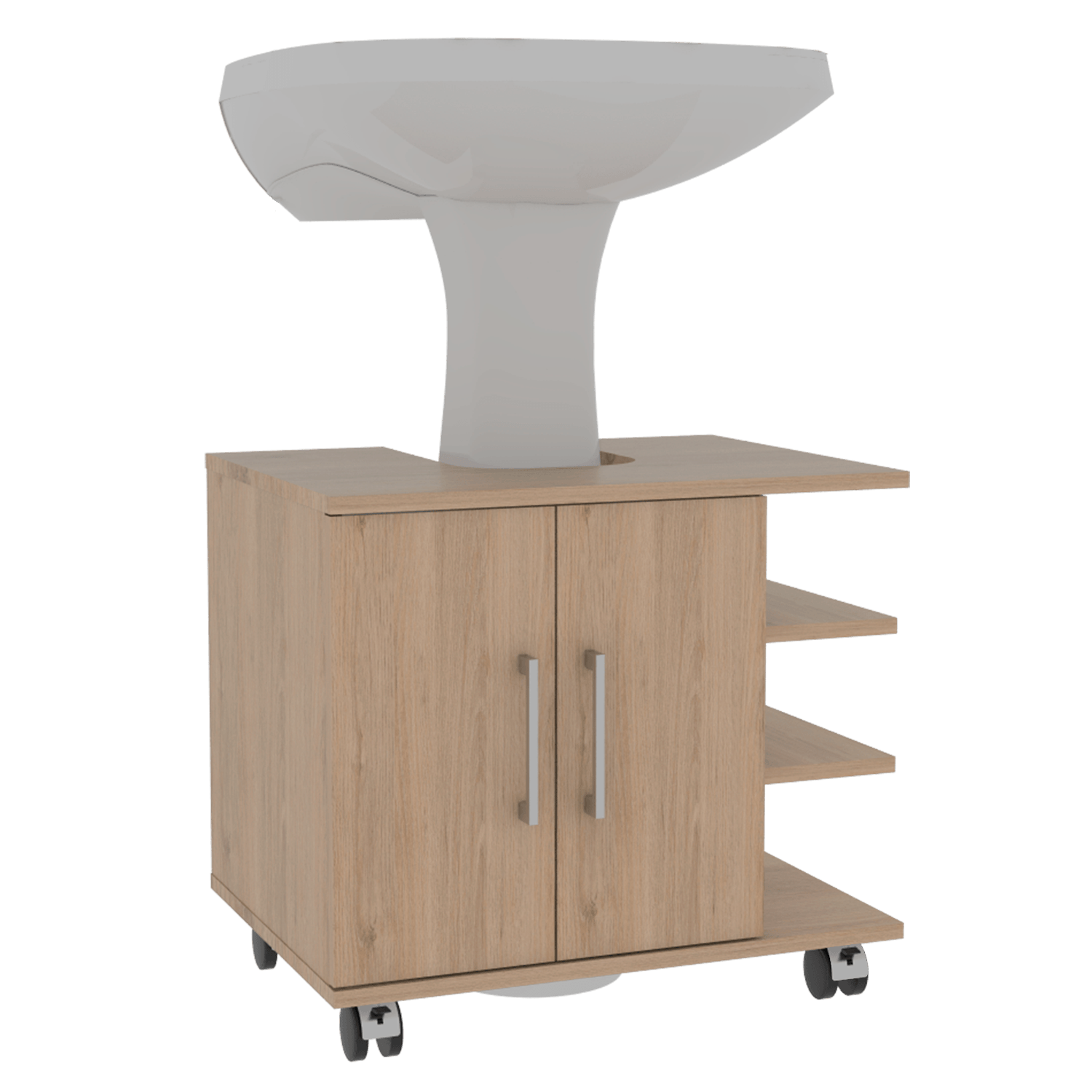 Optimizador Lavamnos Bath 300 Rta Rovere  + Blanco