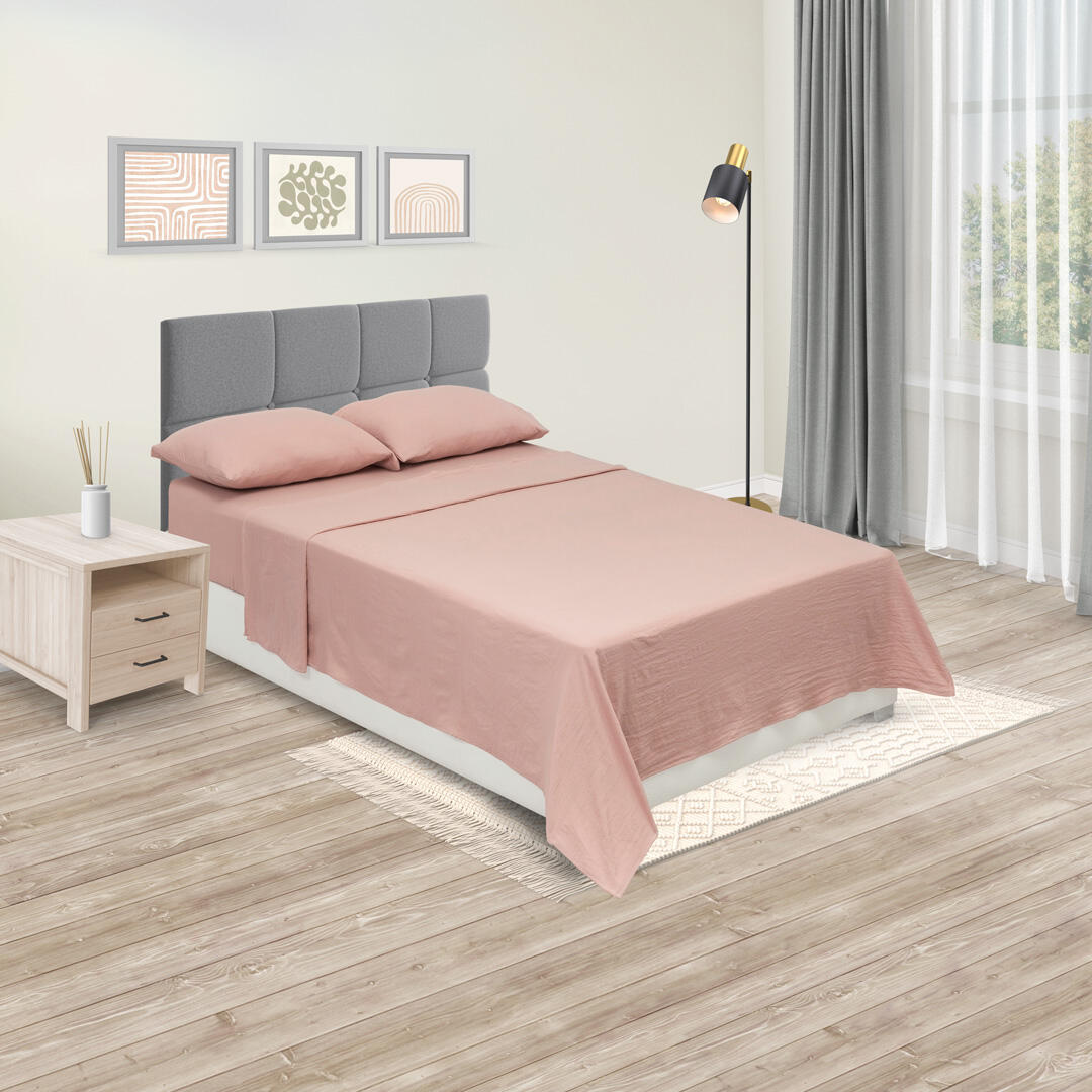 Juego De Sabanas Cotton Sense Rosado Confortable
