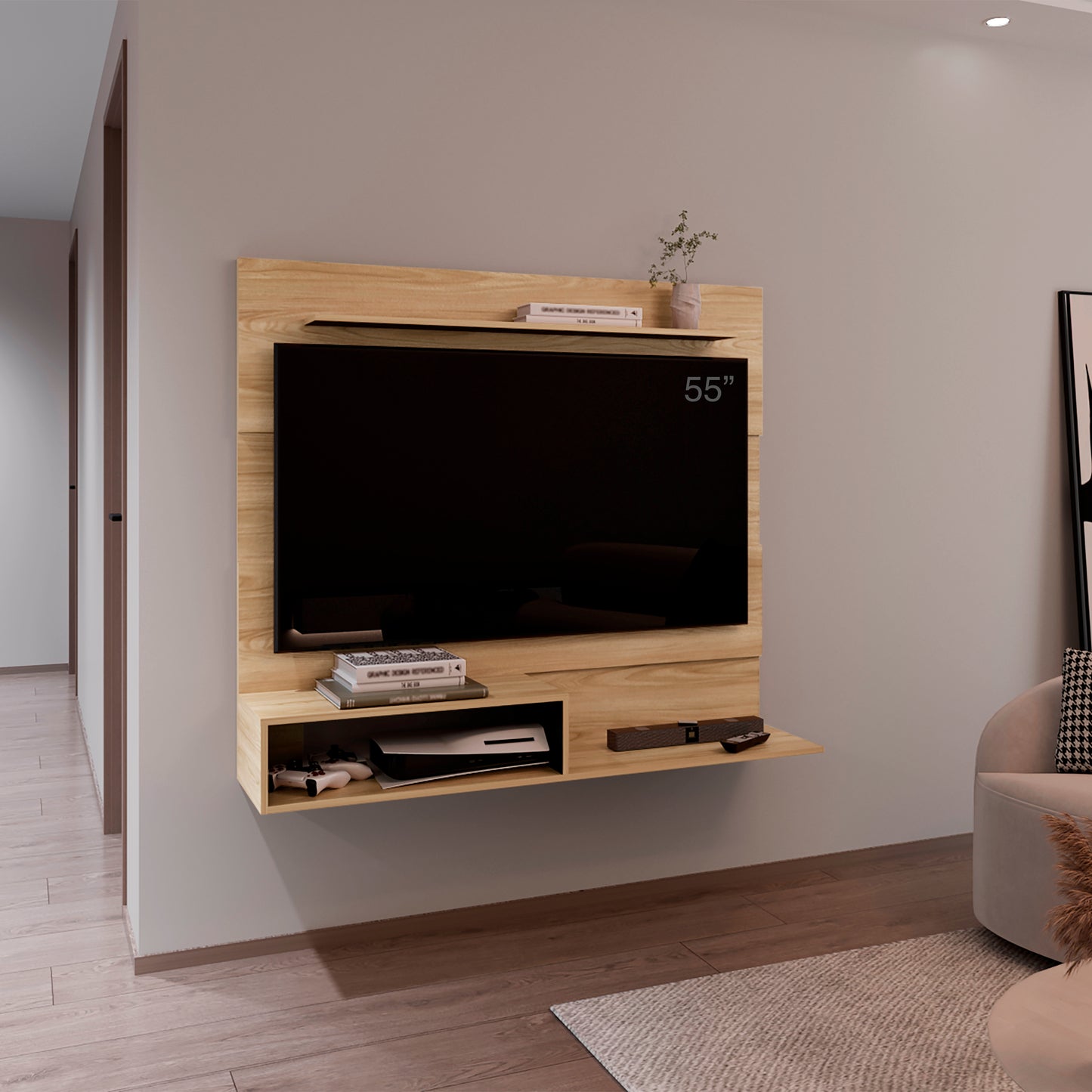 Panel Tv Beijing 120X140X31Rta Fresno Wengue