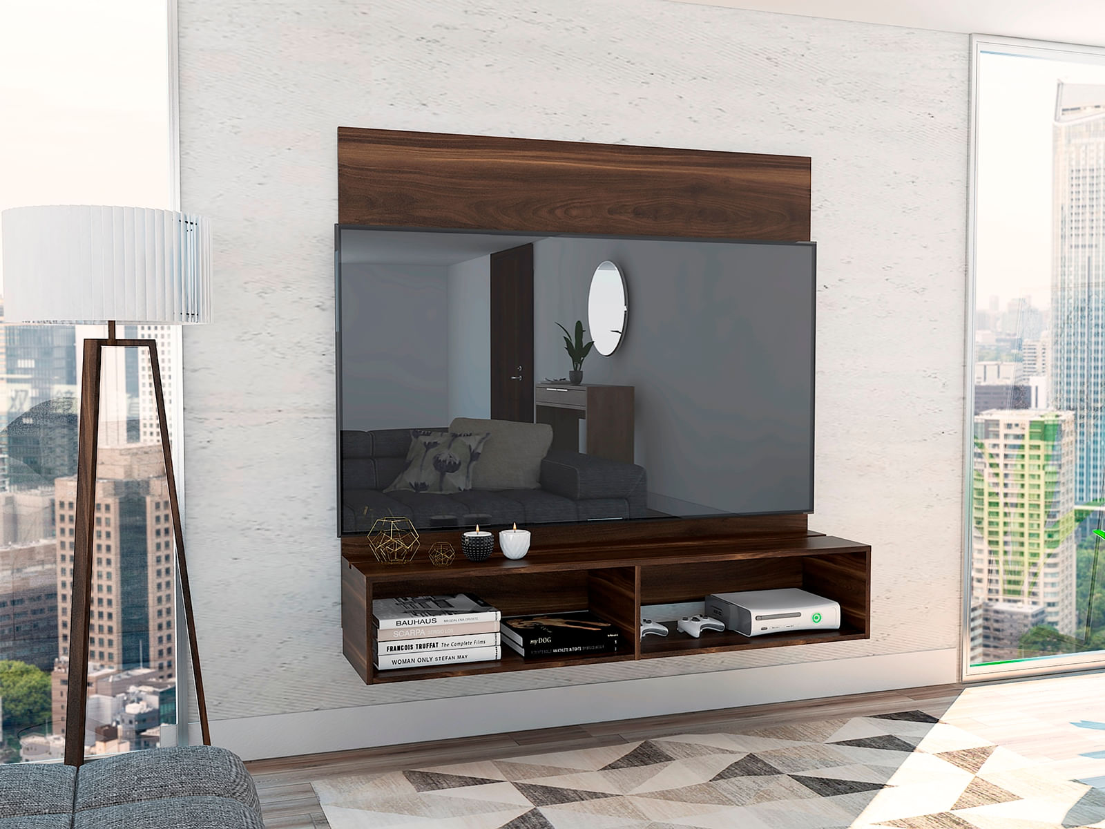 Panel Tv 60 Vassel Rta Nogal